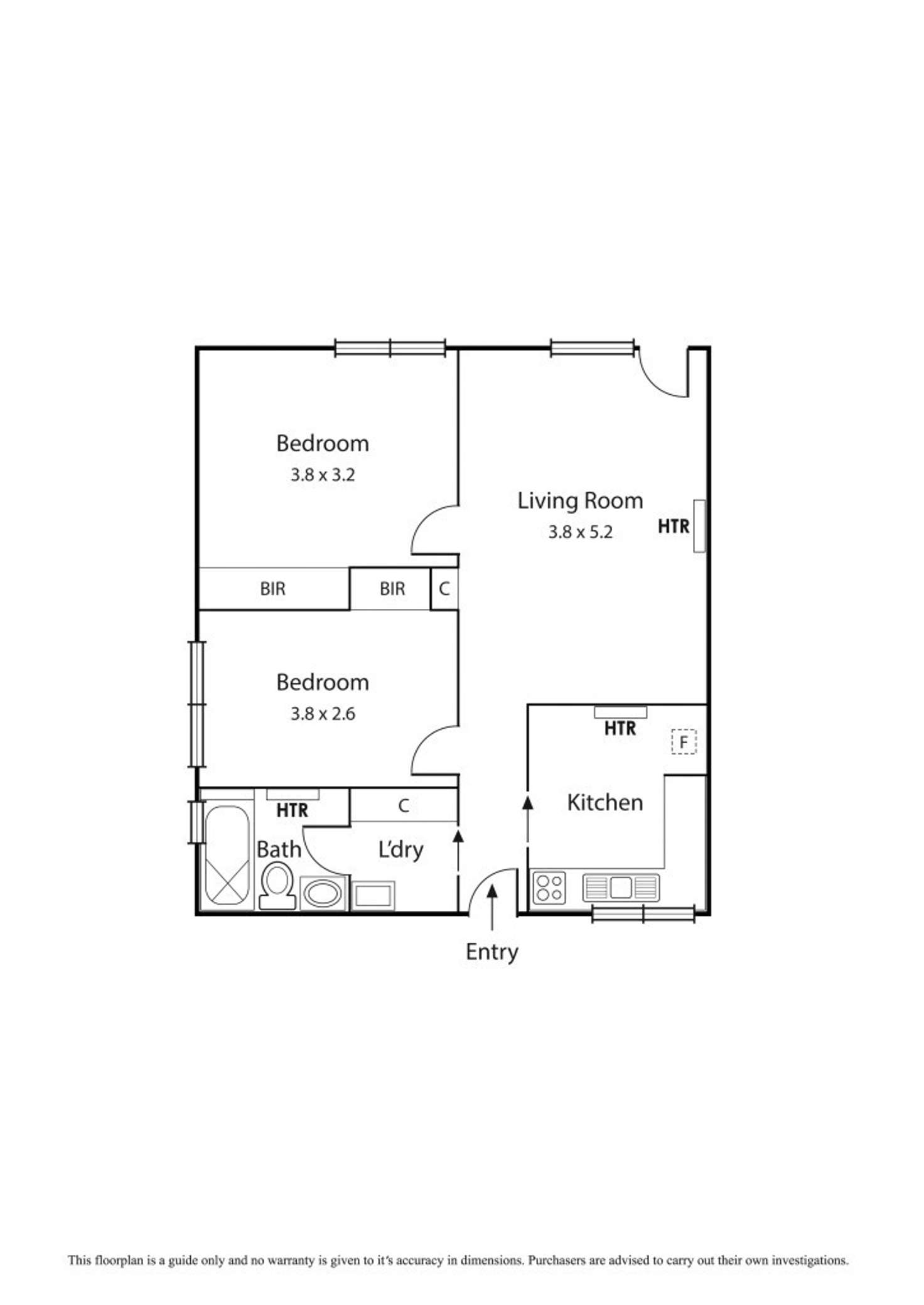 Floorplan of Homely apartment listing, 13/49 Haines Street, North Melbourne VIC 3051