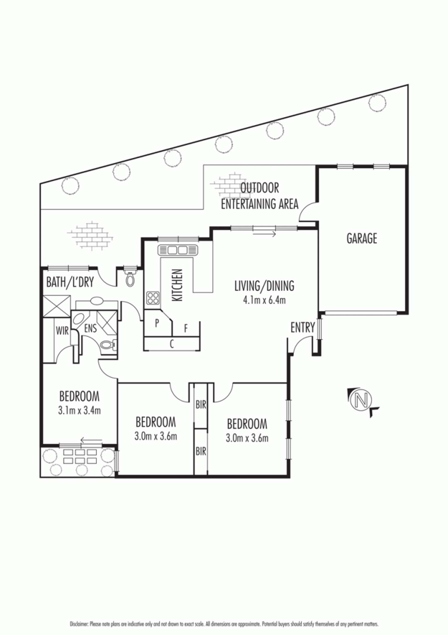 Floorplan of Homely unit listing, 3/22 Cypress Avenue, Brooklyn VIC 3012