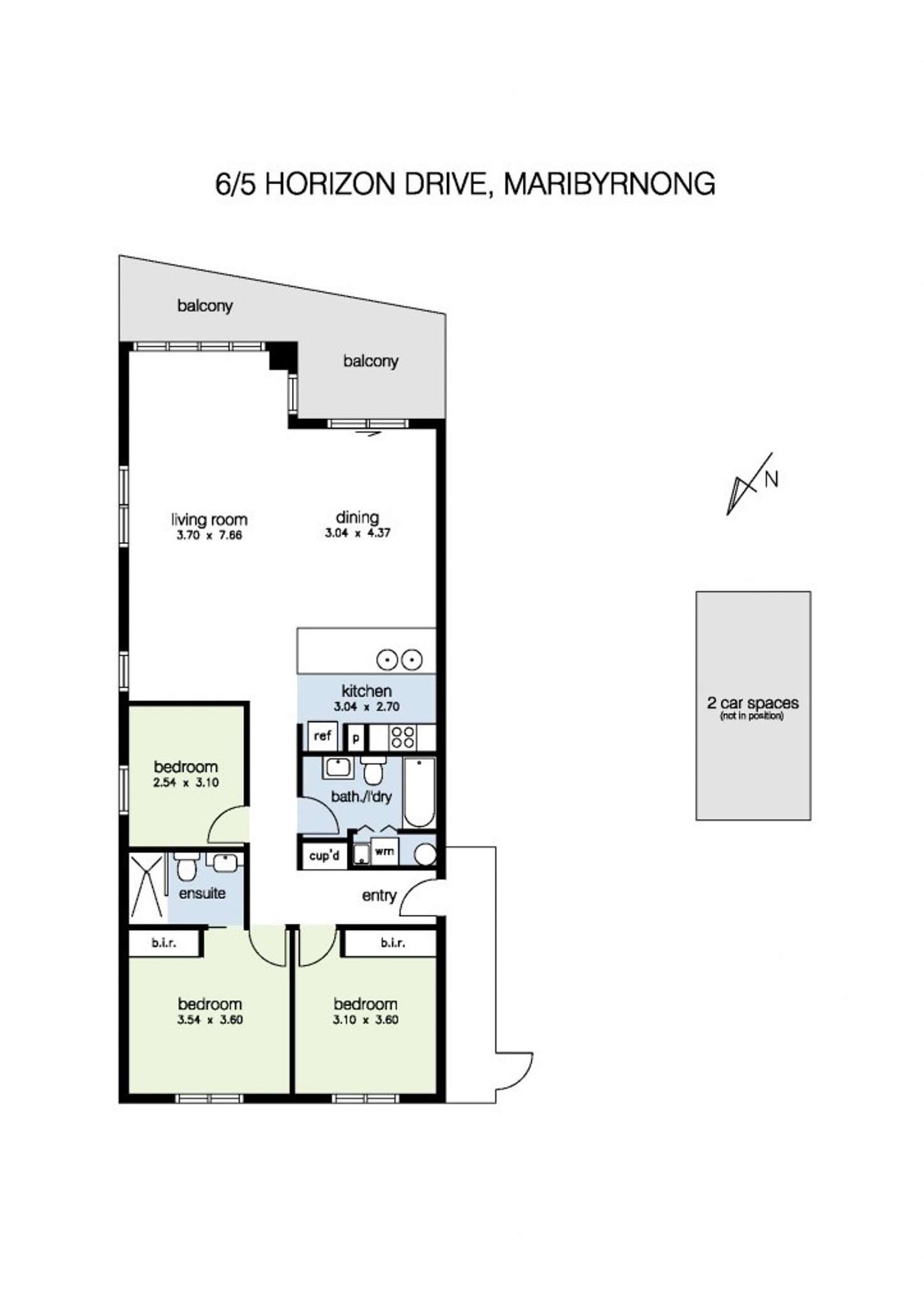 Floorplan of Homely apartment listing, 6/5 Horizon Drive, Maribyrnong VIC 3032