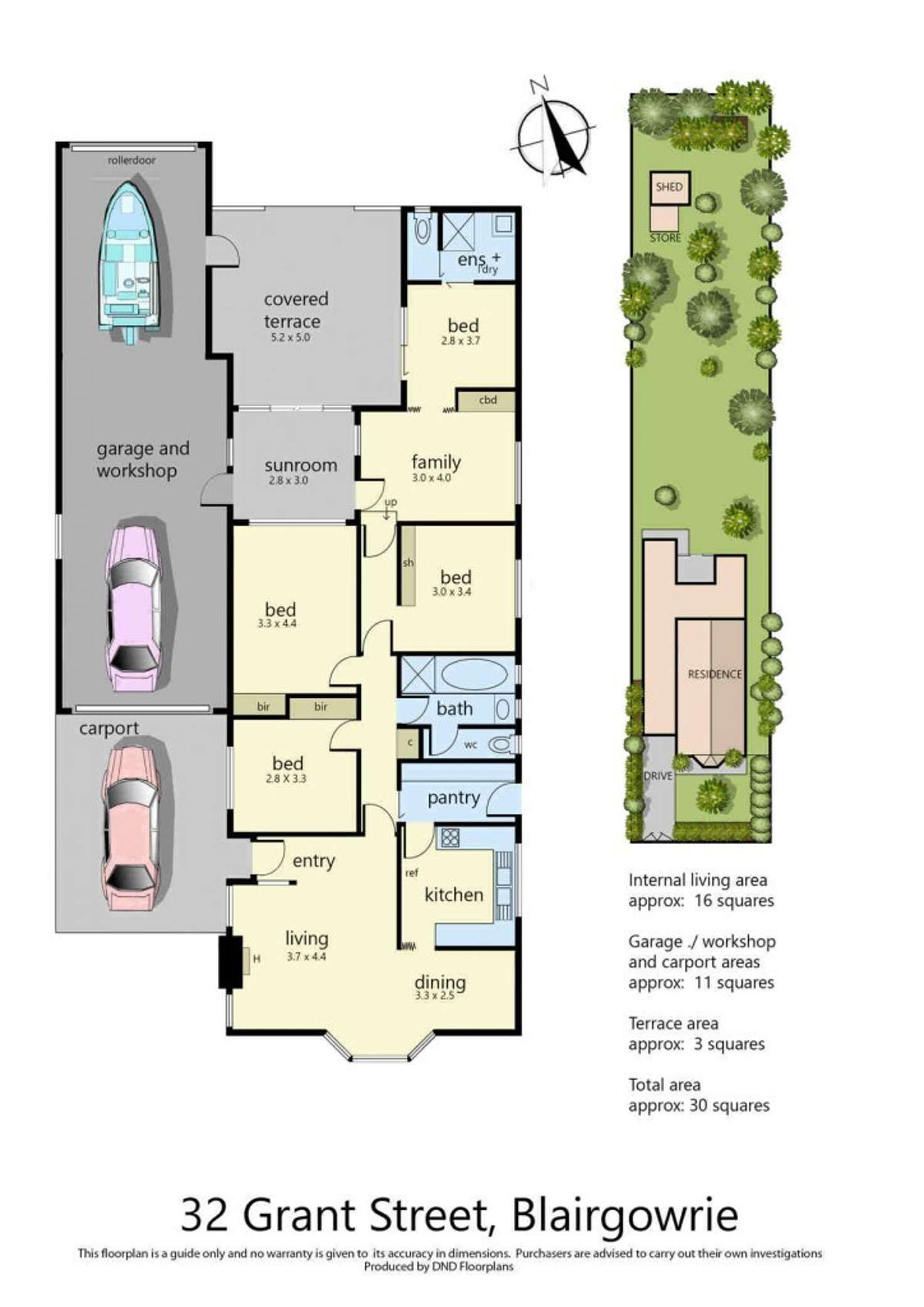 Floorplan of Homely house listing, 32 Grant Street, Blairgowrie VIC 3942