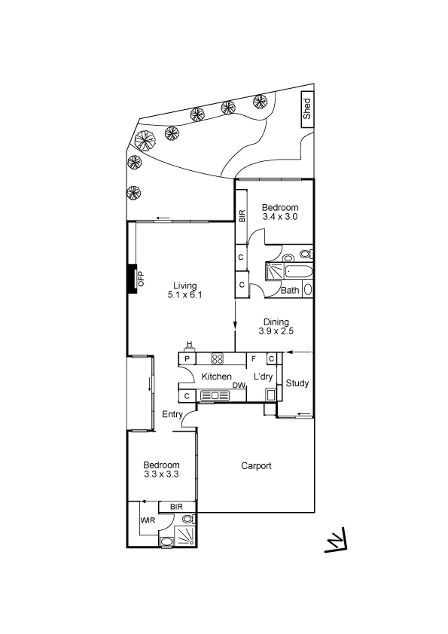 Floorplan of Homely house listing, 2/5-7 Red Bluff Street, Black Rock VIC 3193
