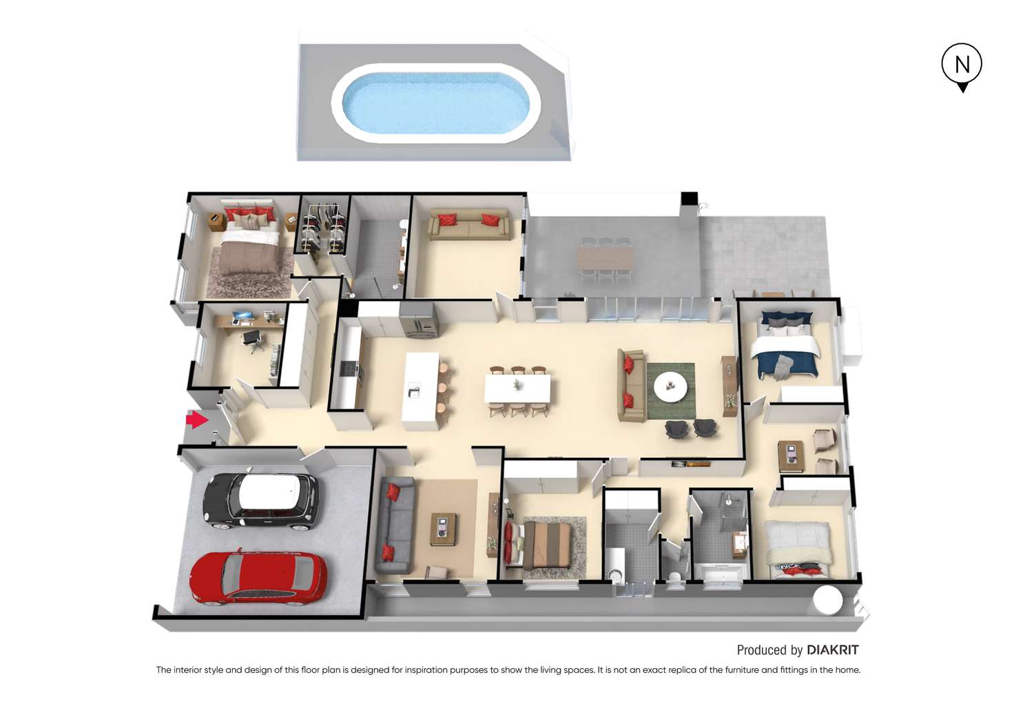 Floorplan of Homely house listing, 59 Haines Drive, Wyndham Vale VIC 3024