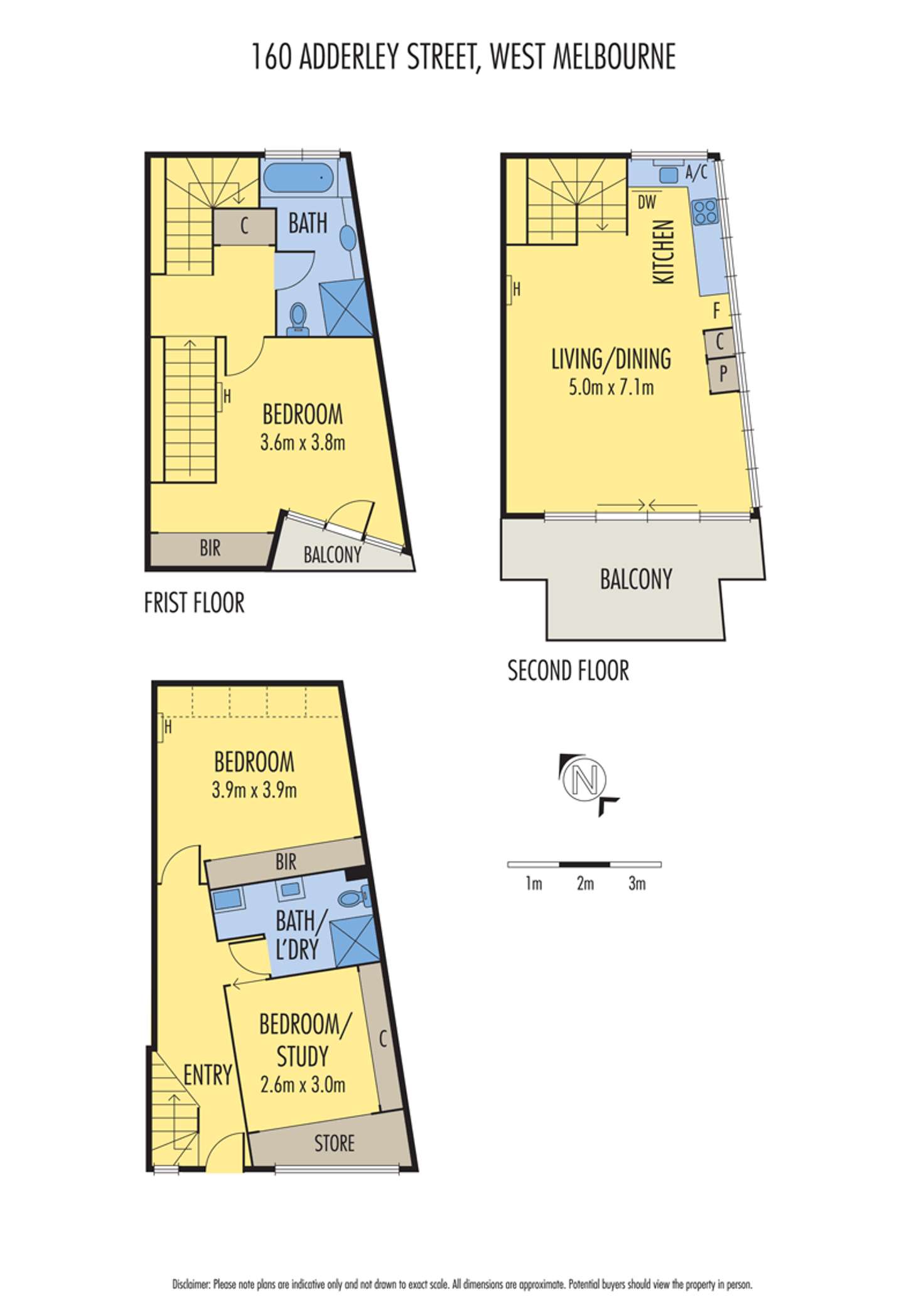 Floorplan of Homely house listing, 160 Adderley Street, West Melbourne VIC 3003