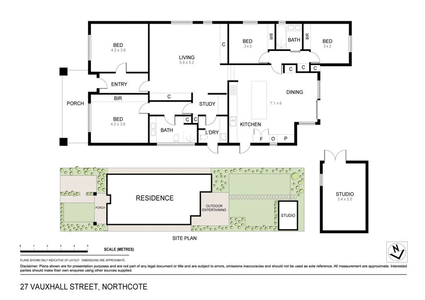 Floorplan of Homely house listing, 27 Vauxhall Road, Northcote VIC 3070