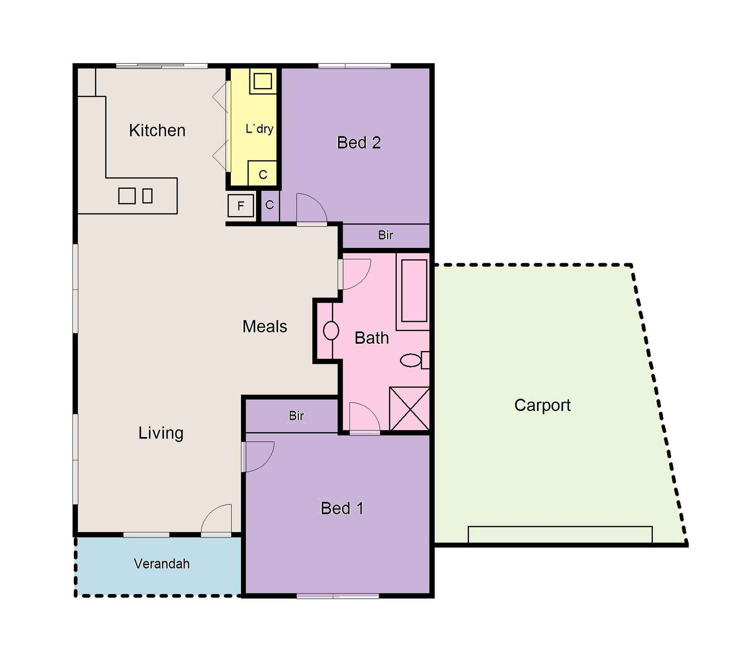 Floorplan of Homely unit listing, 12/33 Alexandra Street, Sebastopol VIC 3356