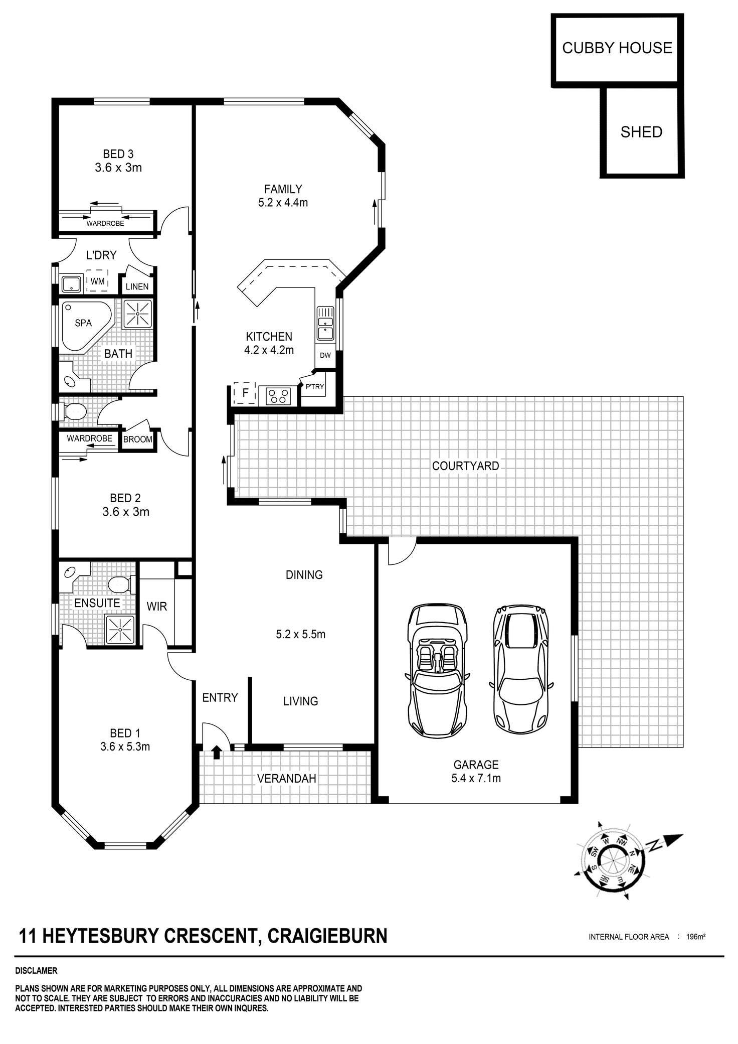 Floorplan of Homely house listing, 11 Heytesbury Crescent, Craigieburn VIC 3064