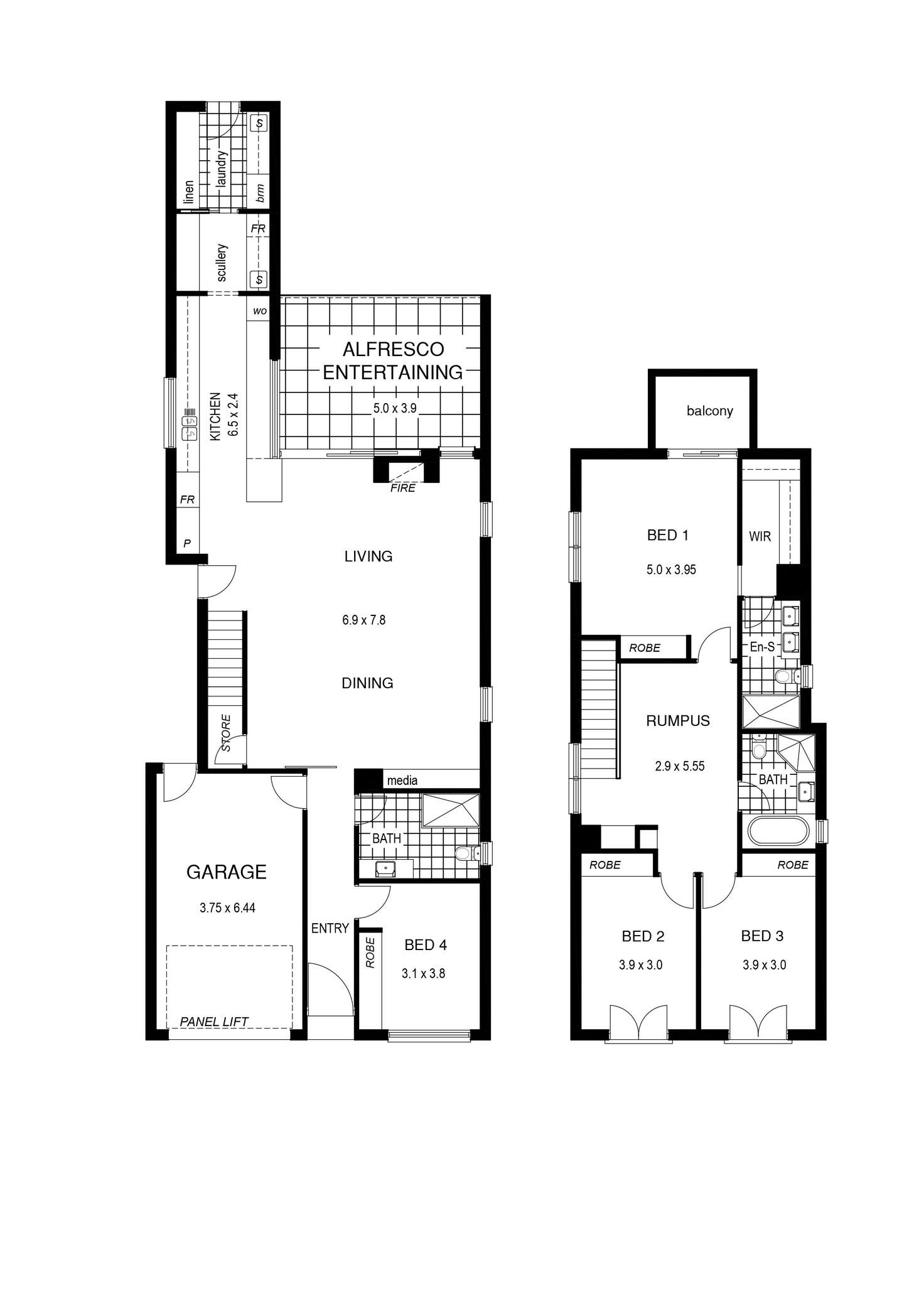 Floorplan of Homely house listing, 9 Rosewood Road, Highbury SA 5089