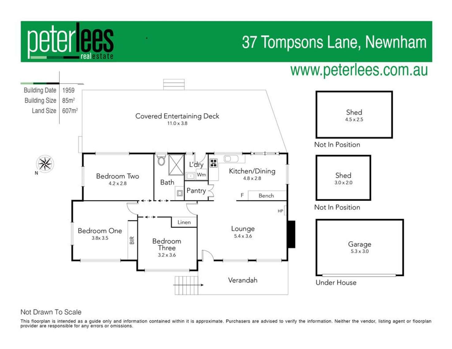 Floorplan of Homely house listing, 37 Tompsons Lane, Newnham TAS 7248