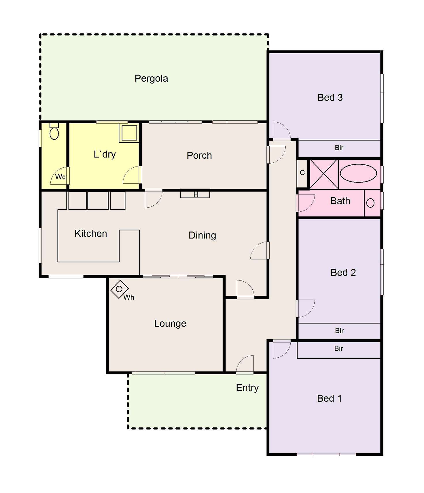 Floorplan of Homely house listing, 89 Neill Street, Beaufort VIC 3373