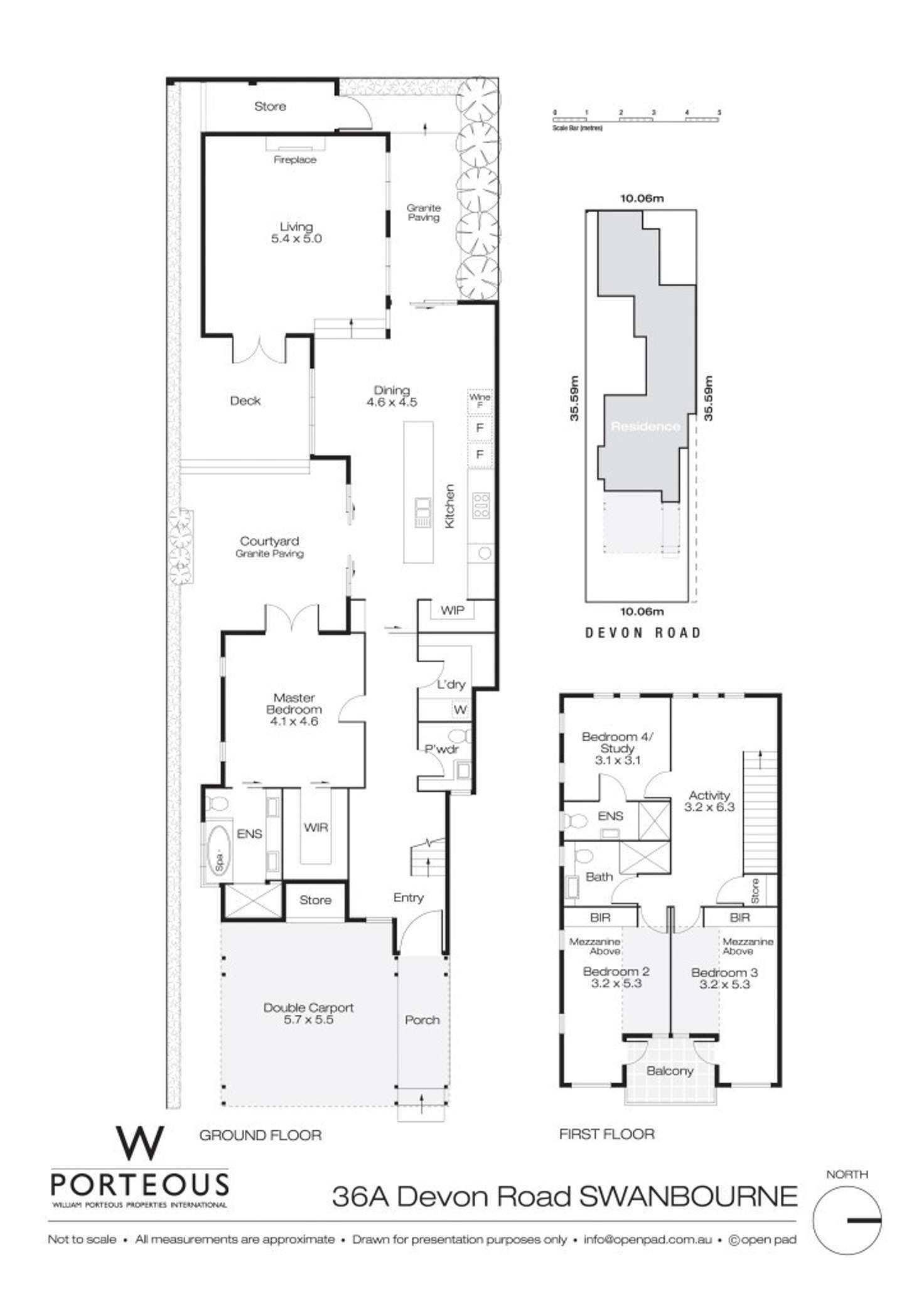 Floorplan of Homely house listing, 36A Devon Road, Swanbourne WA 6010