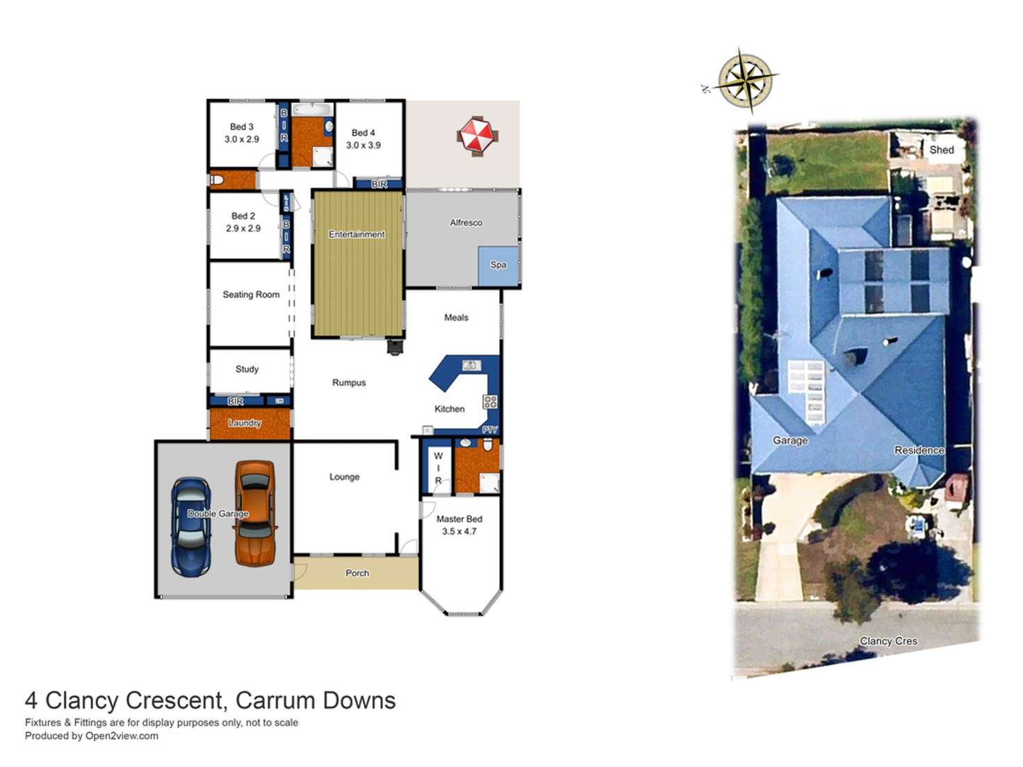 Floorplan of Homely house listing, 4 Clancy Crescent, Carrum Downs VIC 3201