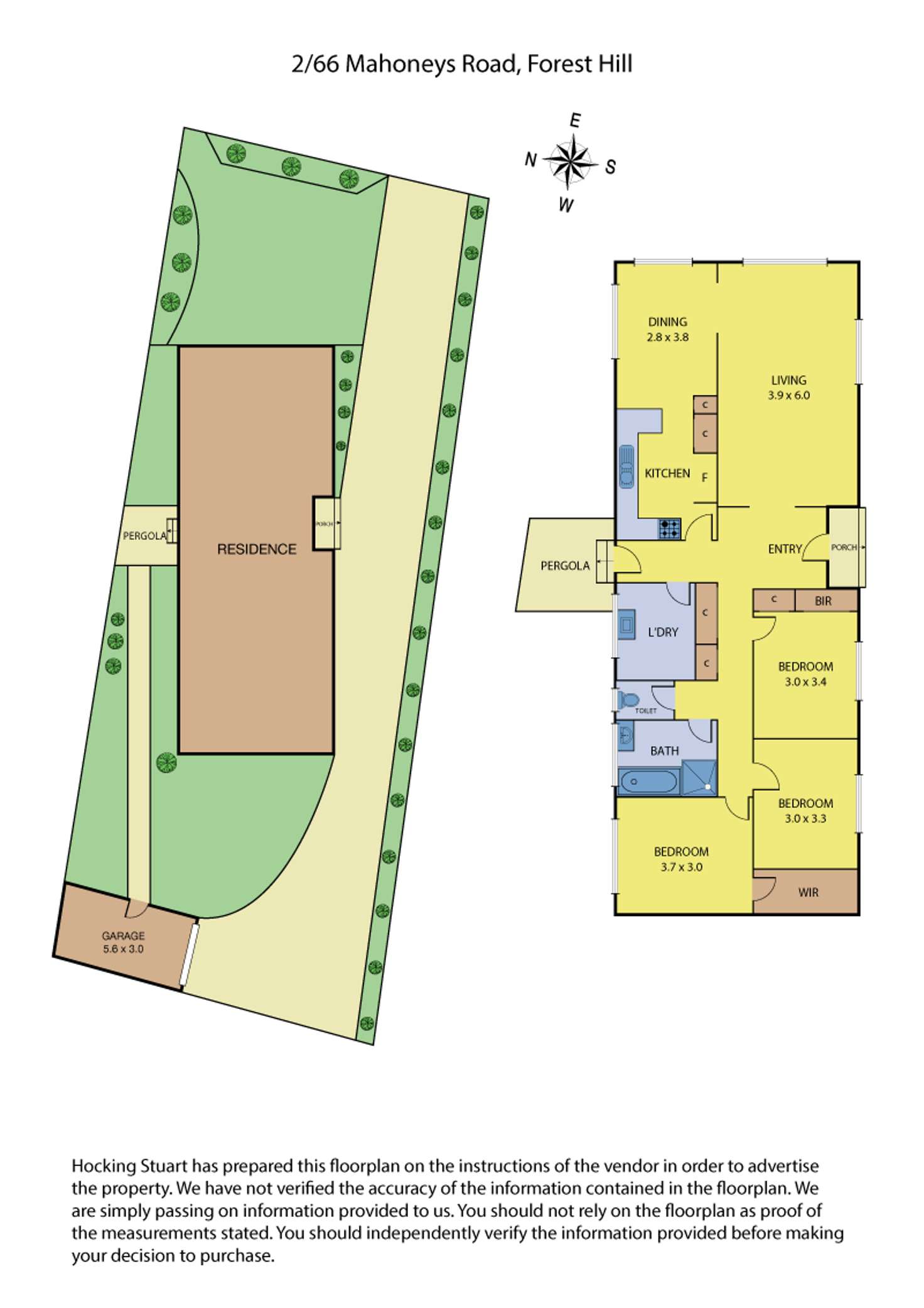 Floorplan of Homely house listing, 2/66 Mahoneys Road, Forest Hill VIC 3131