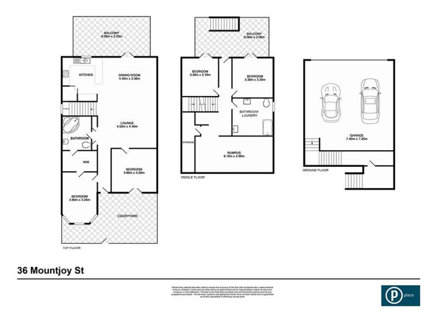 Floorplan of Homely house listing, 36 Mountjoy Street, Petrie Terrace QLD 4000