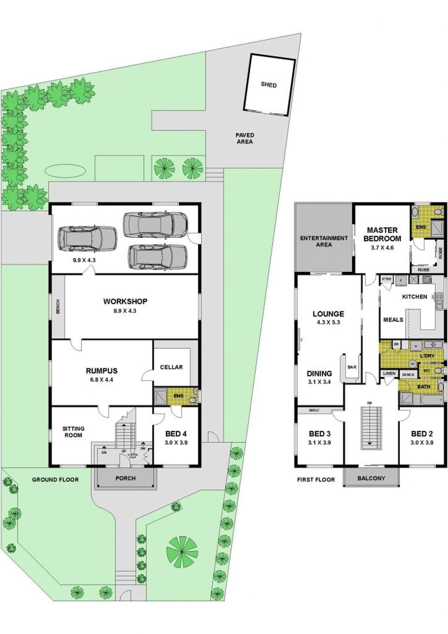 Floorplan of Homely house listing, 1 Denham Court, Westmeadows VIC 3049