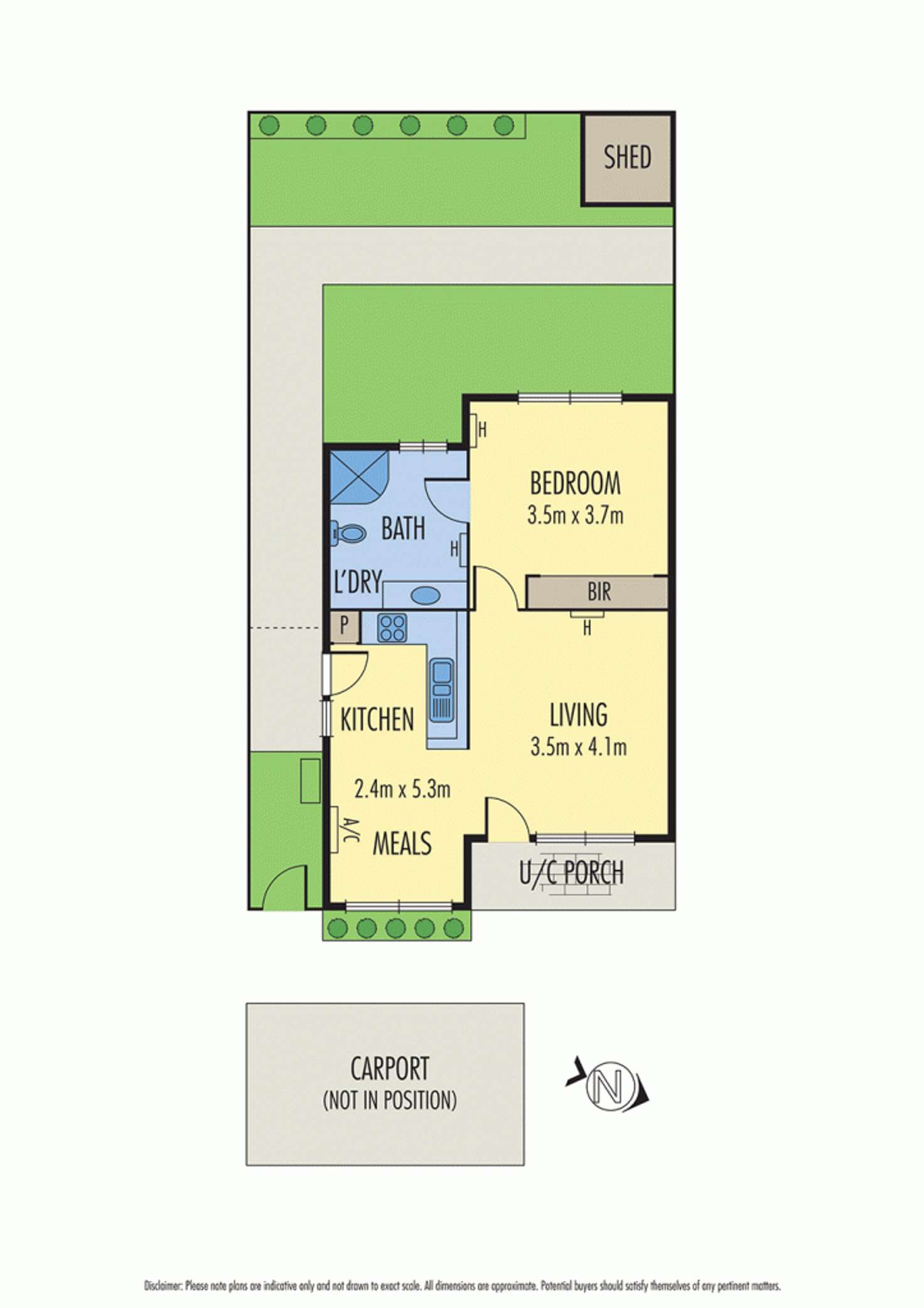 Floorplan of Homely unit listing, 1/85 Argyle Avenue, Chelsea VIC 3196