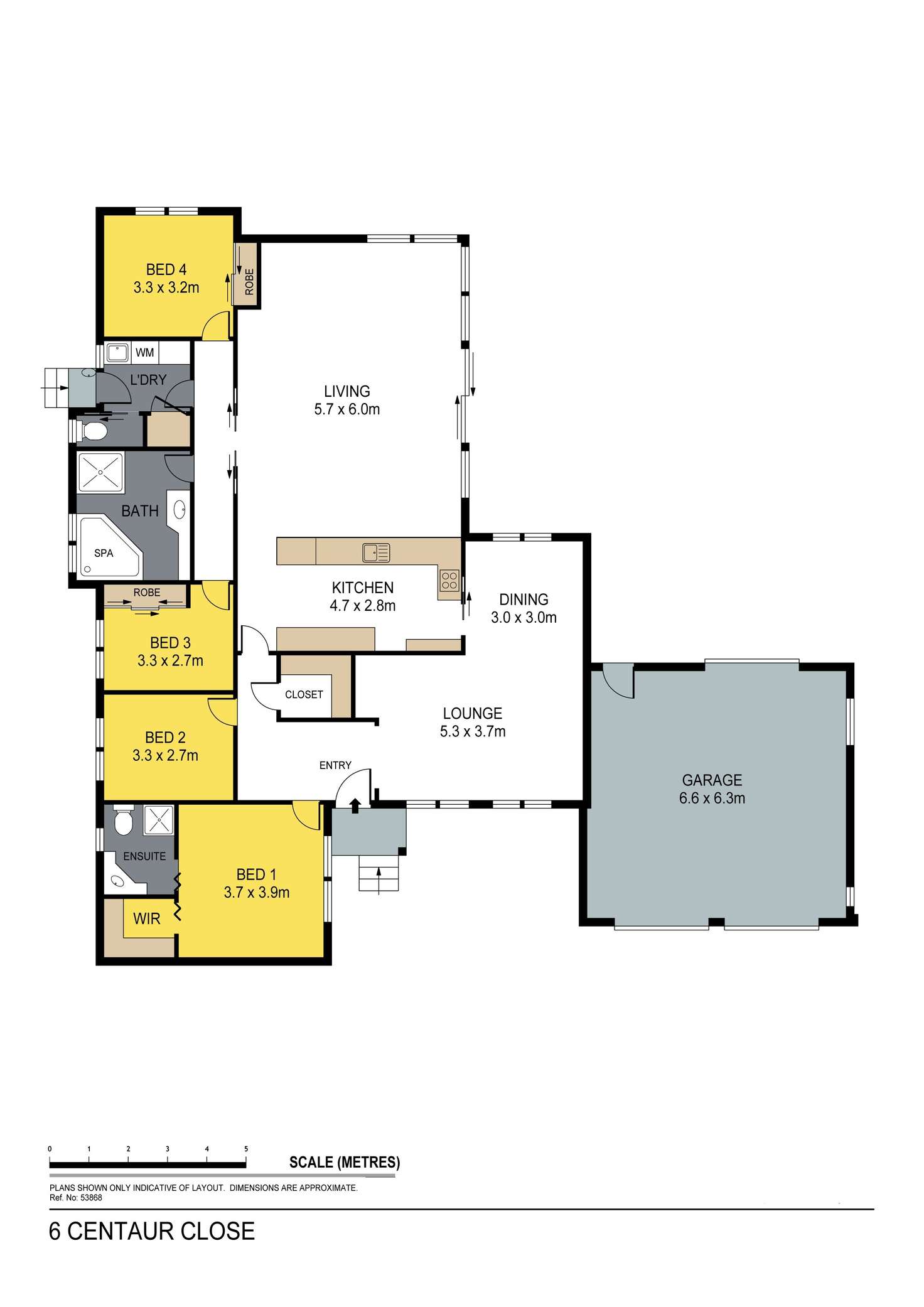 Floorplan of Homely house listing, 7 Centaur Close, Strathfieldsaye VIC 3551