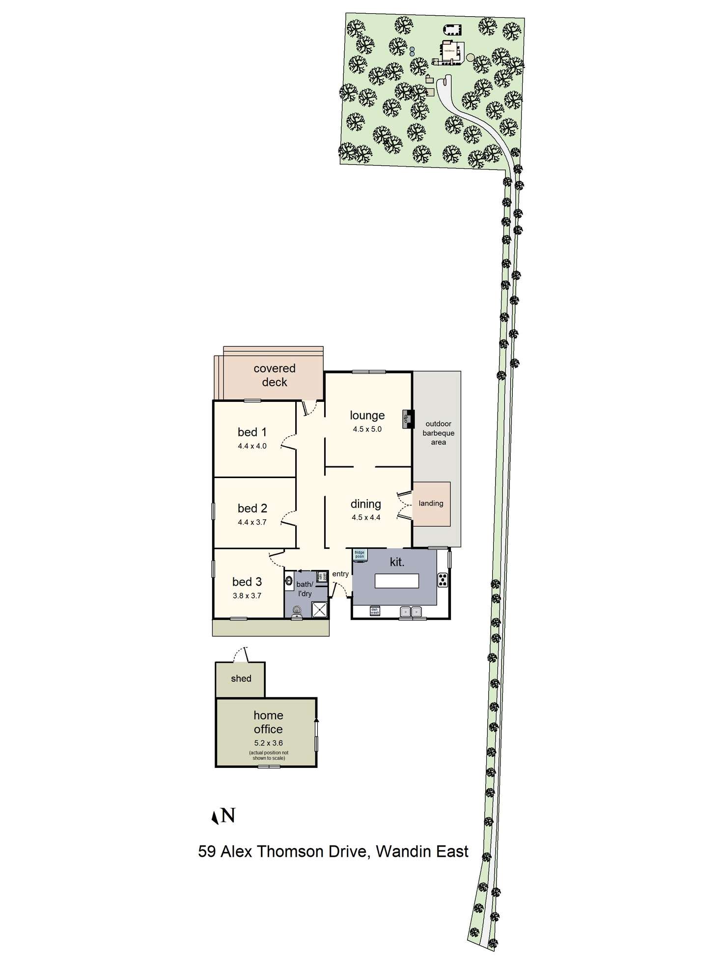 Floorplan of Homely house listing, 59 Alex Thomson Drive, Wandin East VIC 3139