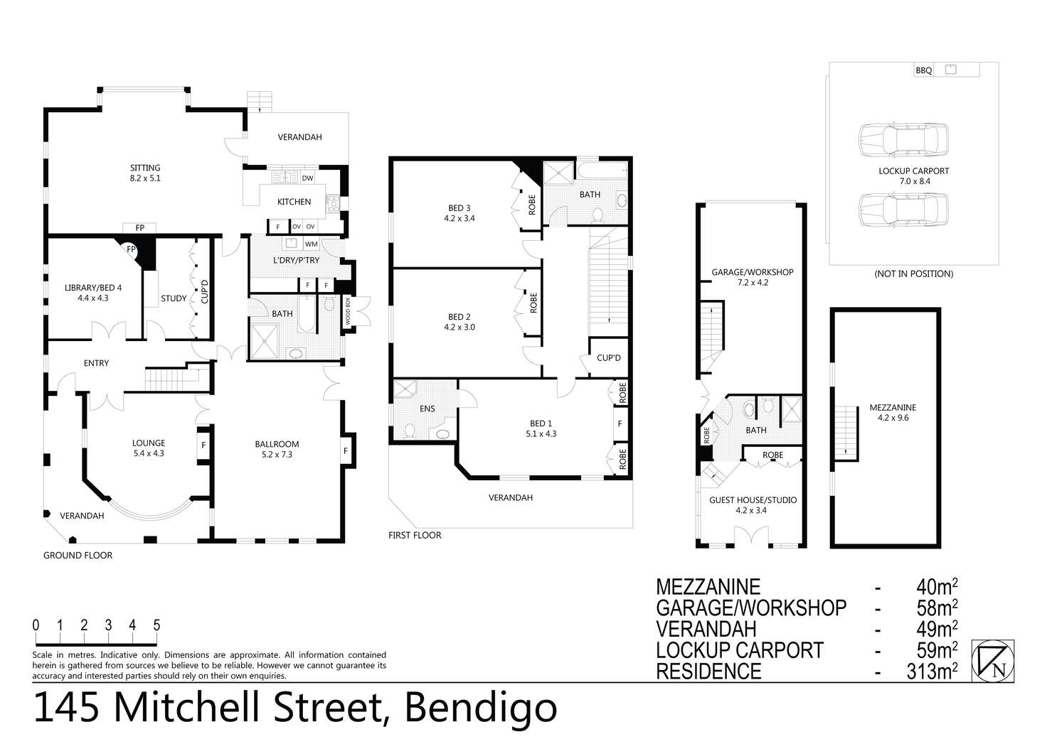 Floorplan of Homely house listing, 145 Mitchell Street, Bendigo VIC 3550
