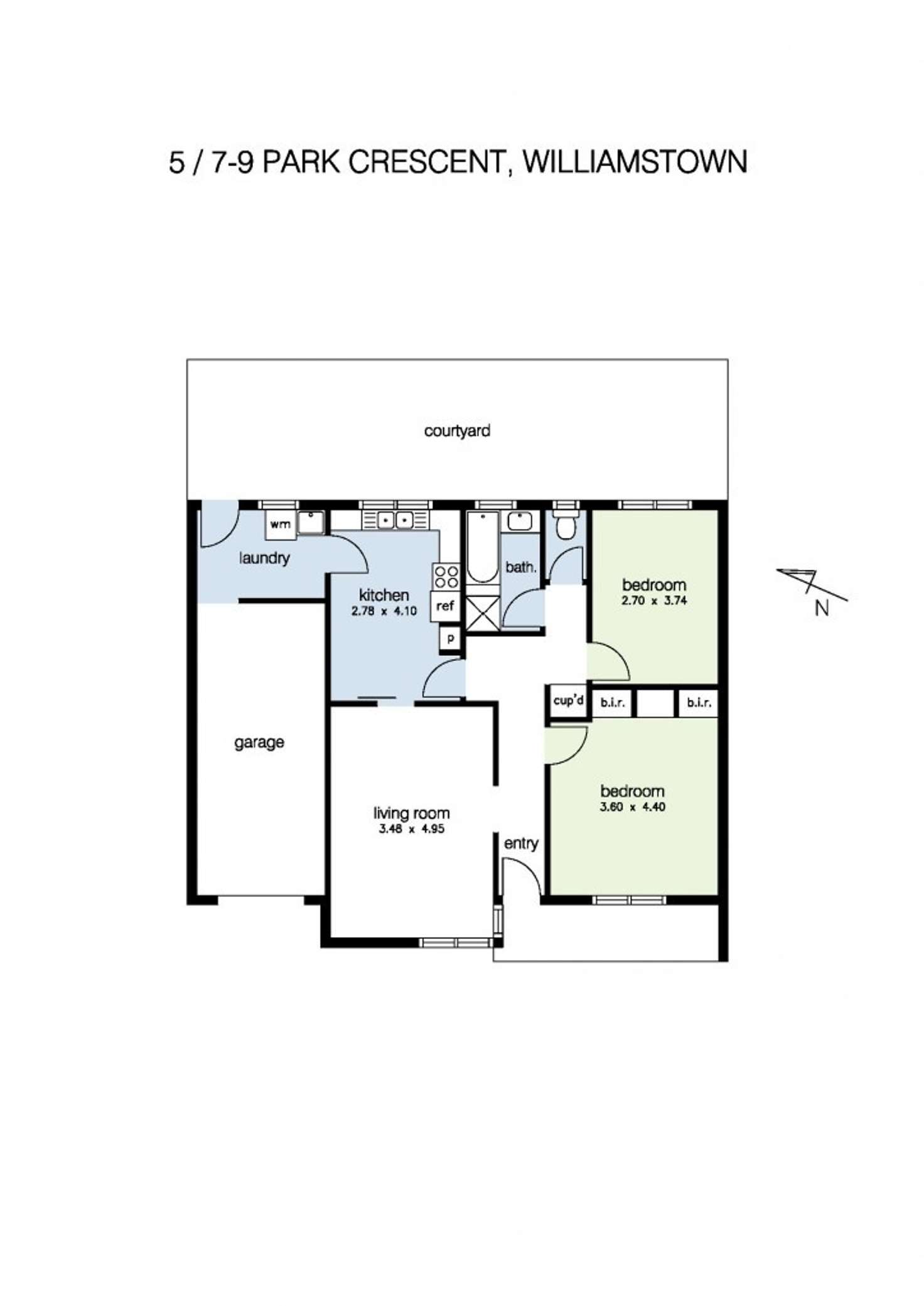 Floorplan of Homely unit listing, 5/7-9 Park Crescent, Williamstown North VIC 3016