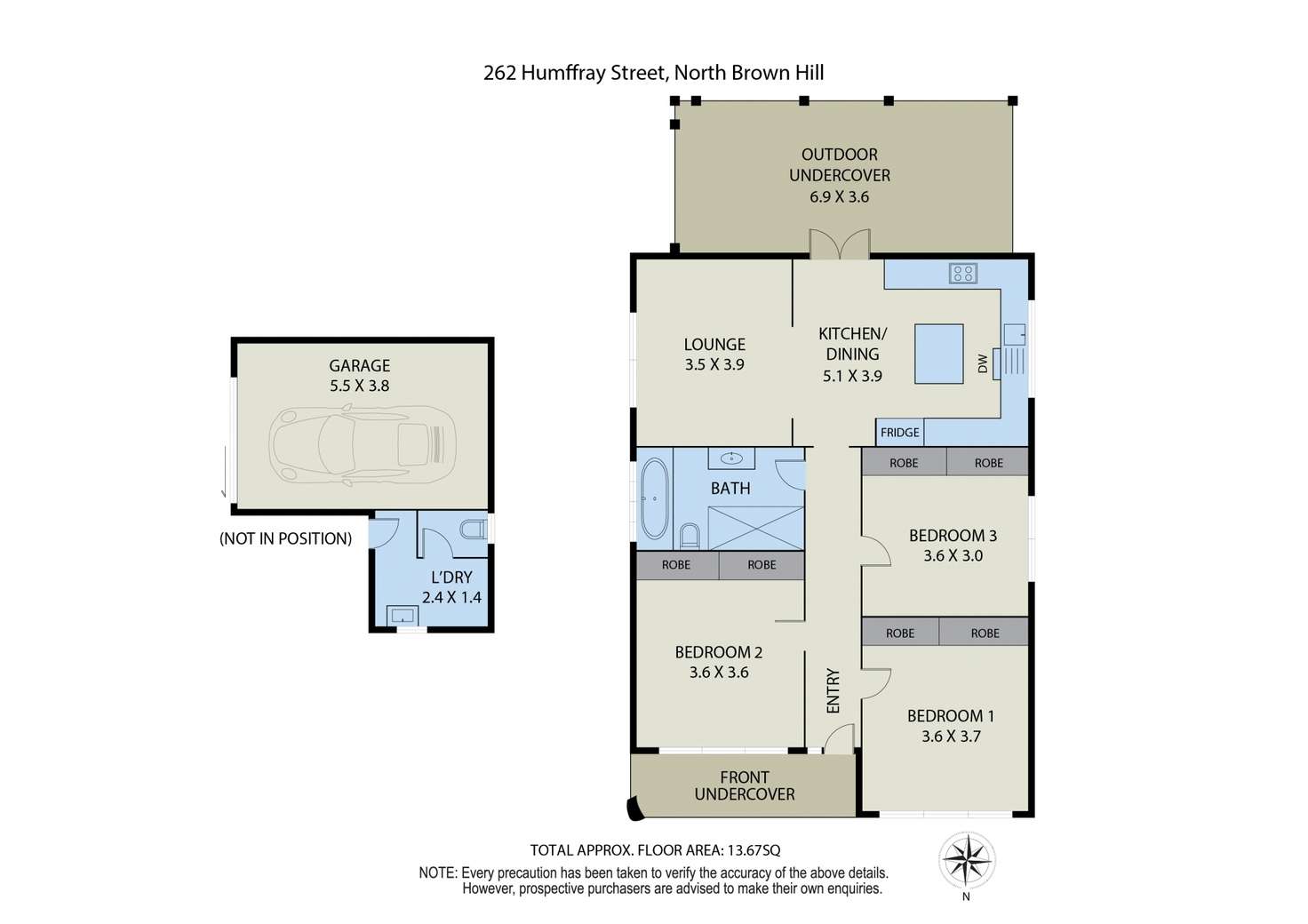 Floorplan of Homely house listing, 262 Humffray Street North, Ballarat East VIC 3350