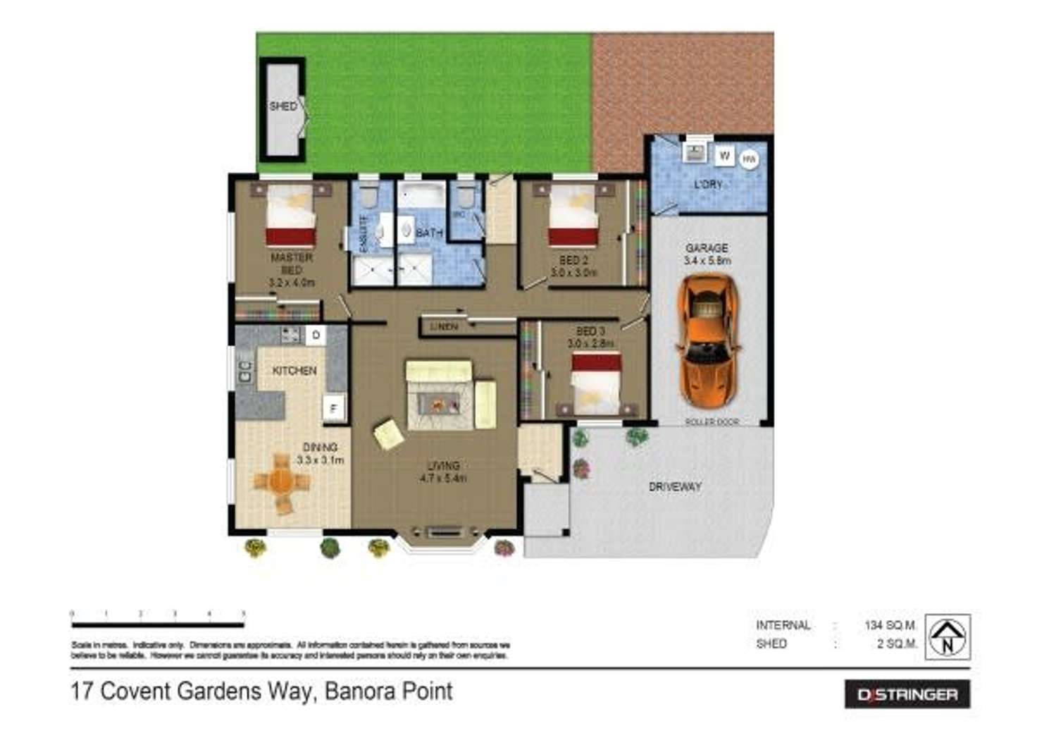Floorplan of Homely unit listing, 1/7 Covent Gardens Way, Banora Point NSW 2486