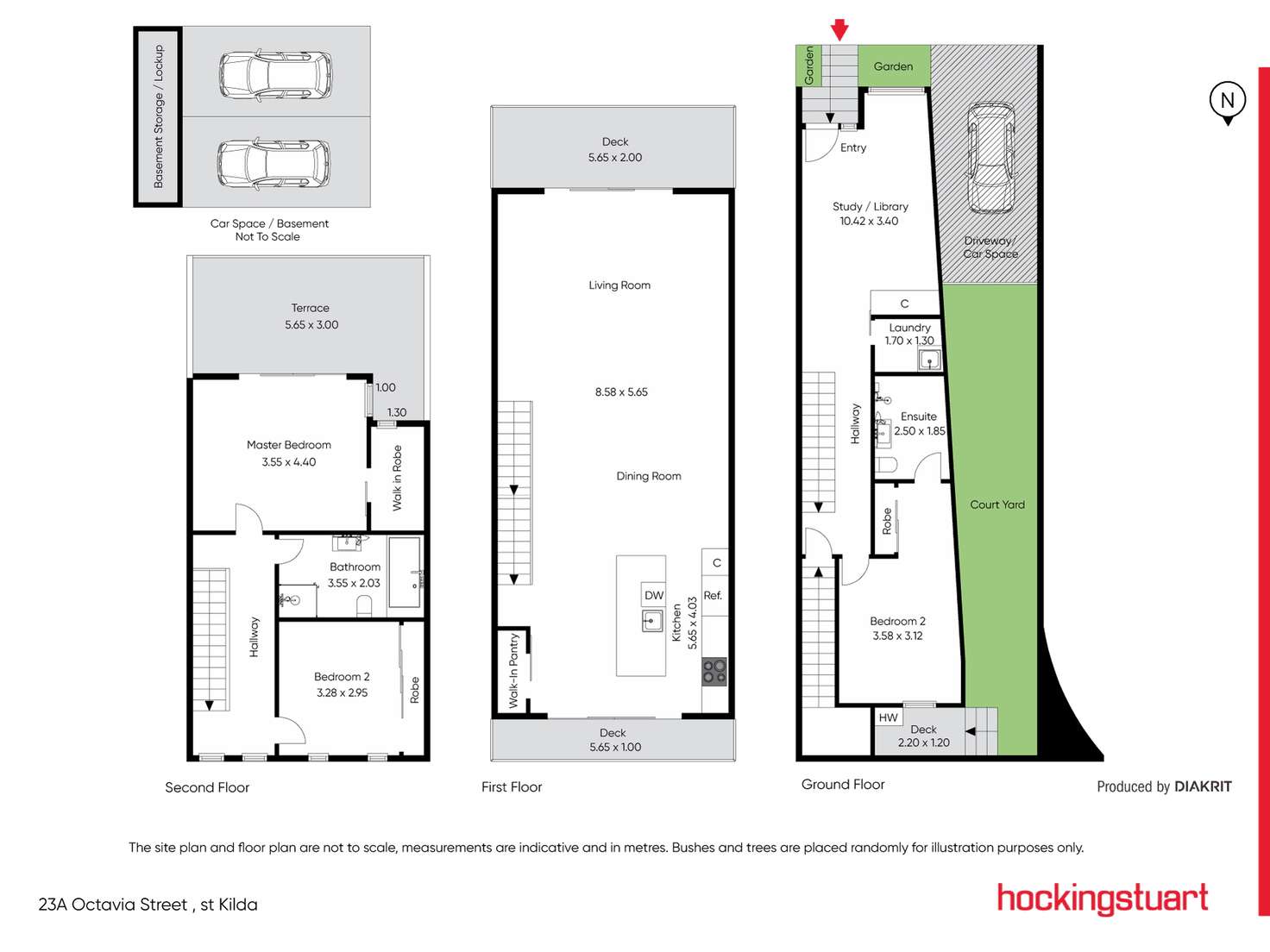 Floorplan of Homely house listing, 23A Octavia Street, St Kilda VIC 3182