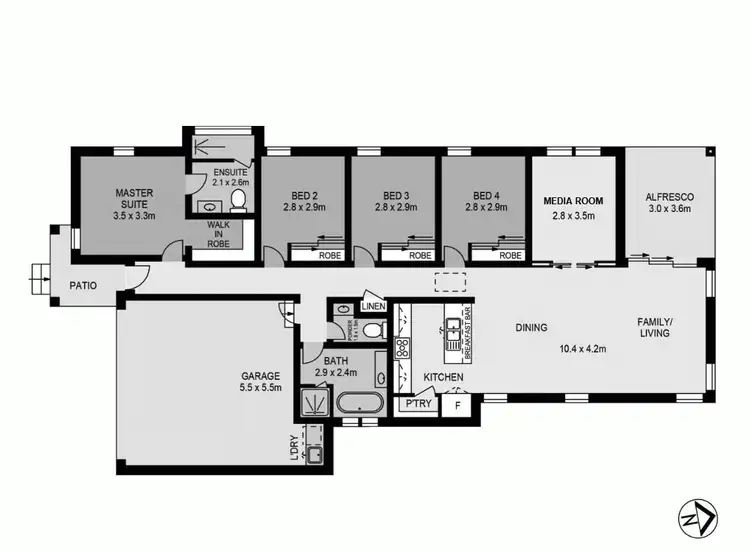 Floorplan of Homely house listing, 6 Bentwing Road, Huntley NSW 2530
