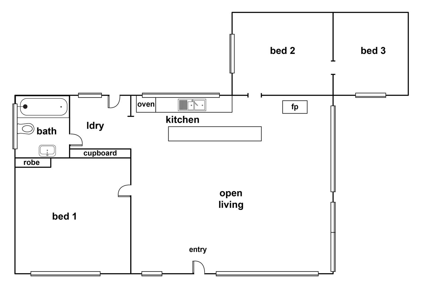 Floorplan of Homely house listing, 80 Learmonth  Road, Clunes VIC 3370