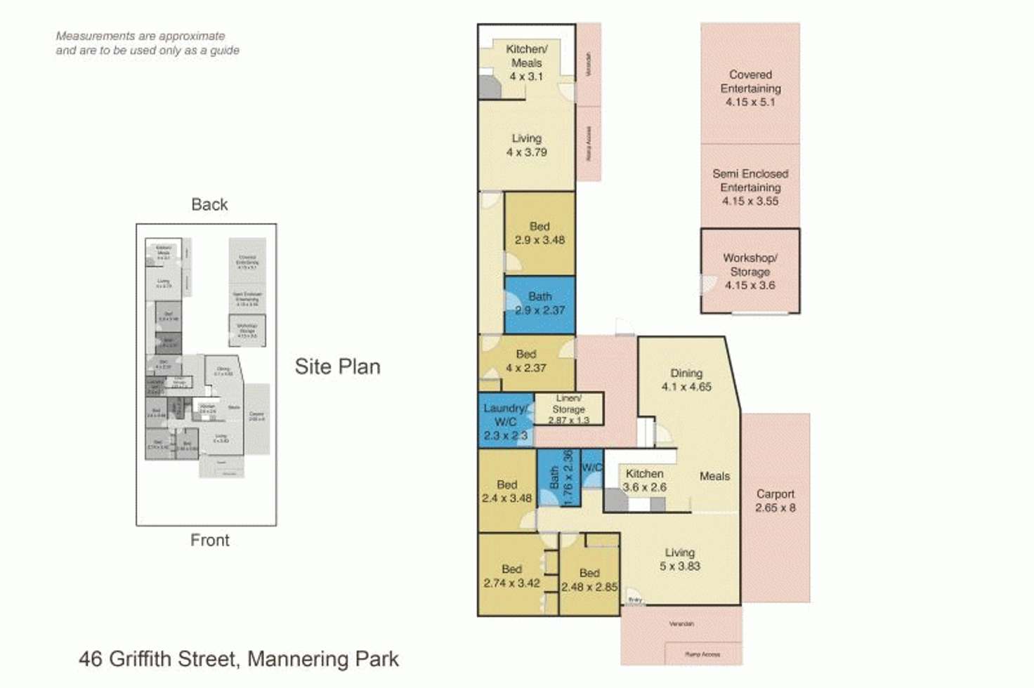 Floorplan of Homely house listing, 46 Griffith Street, Mannering Park NSW 2259