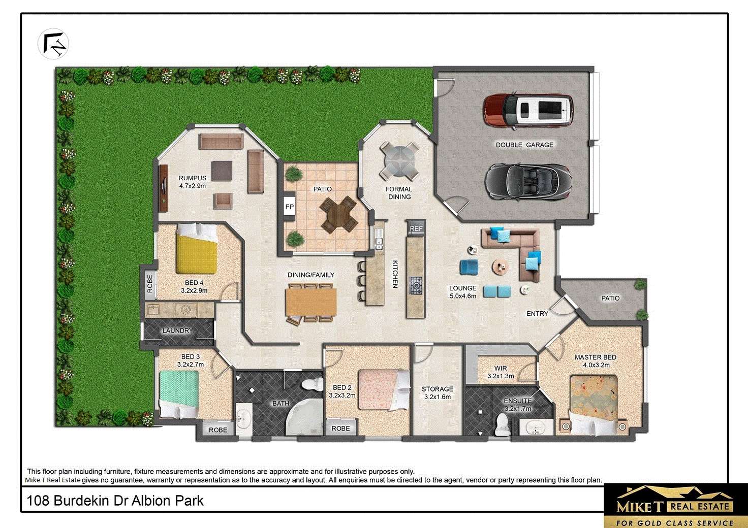 Floorplan of Homely house listing, 108 Burdekin Drive, Albion Park NSW 2527