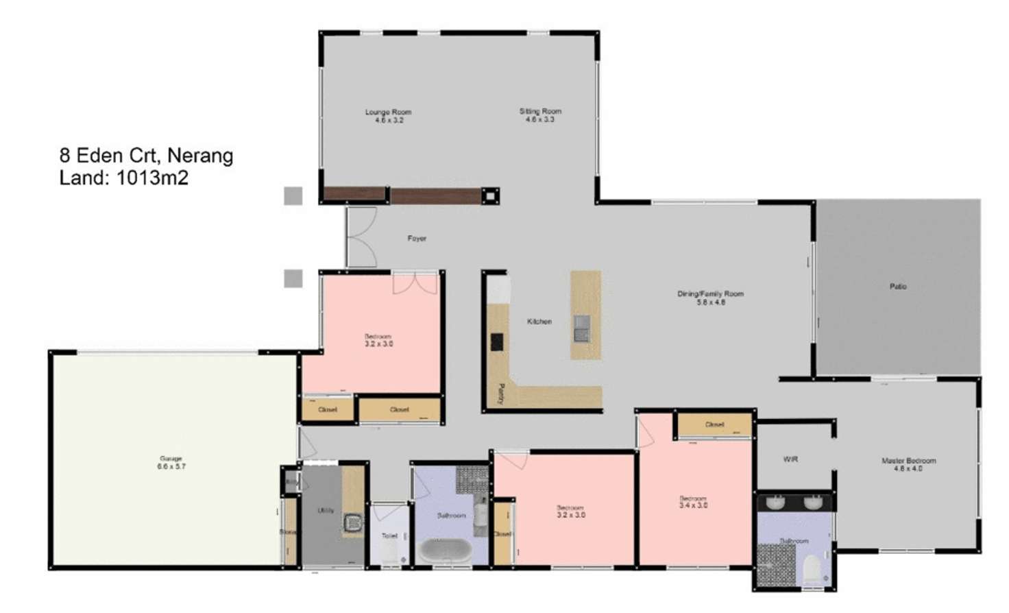 Floorplan of Homely house listing, 8 EDEN Court, Nerang QLD 4211