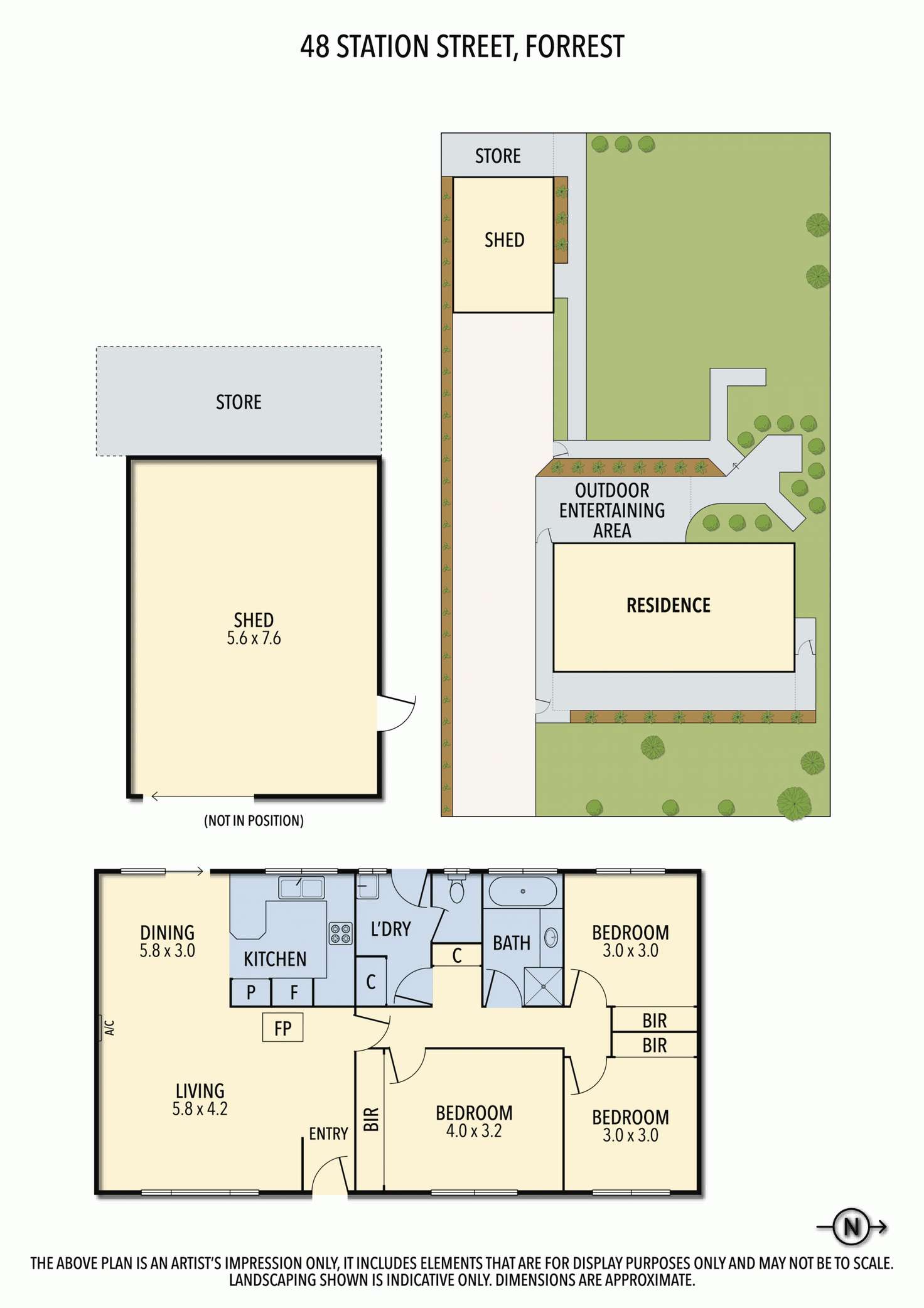 Floorplan of Homely house listing, 48 Station  Street, Forrest VIC 3236