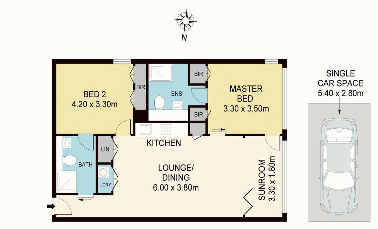 Floorplan of Homely apartment listing, 8 Park Lane, Chippendale NSW 2008