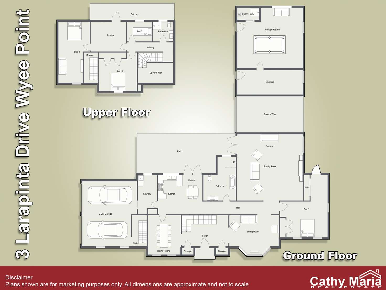 Floorplan of Homely house listing, 3 Larapinta Drive, Wyee Point NSW 2259