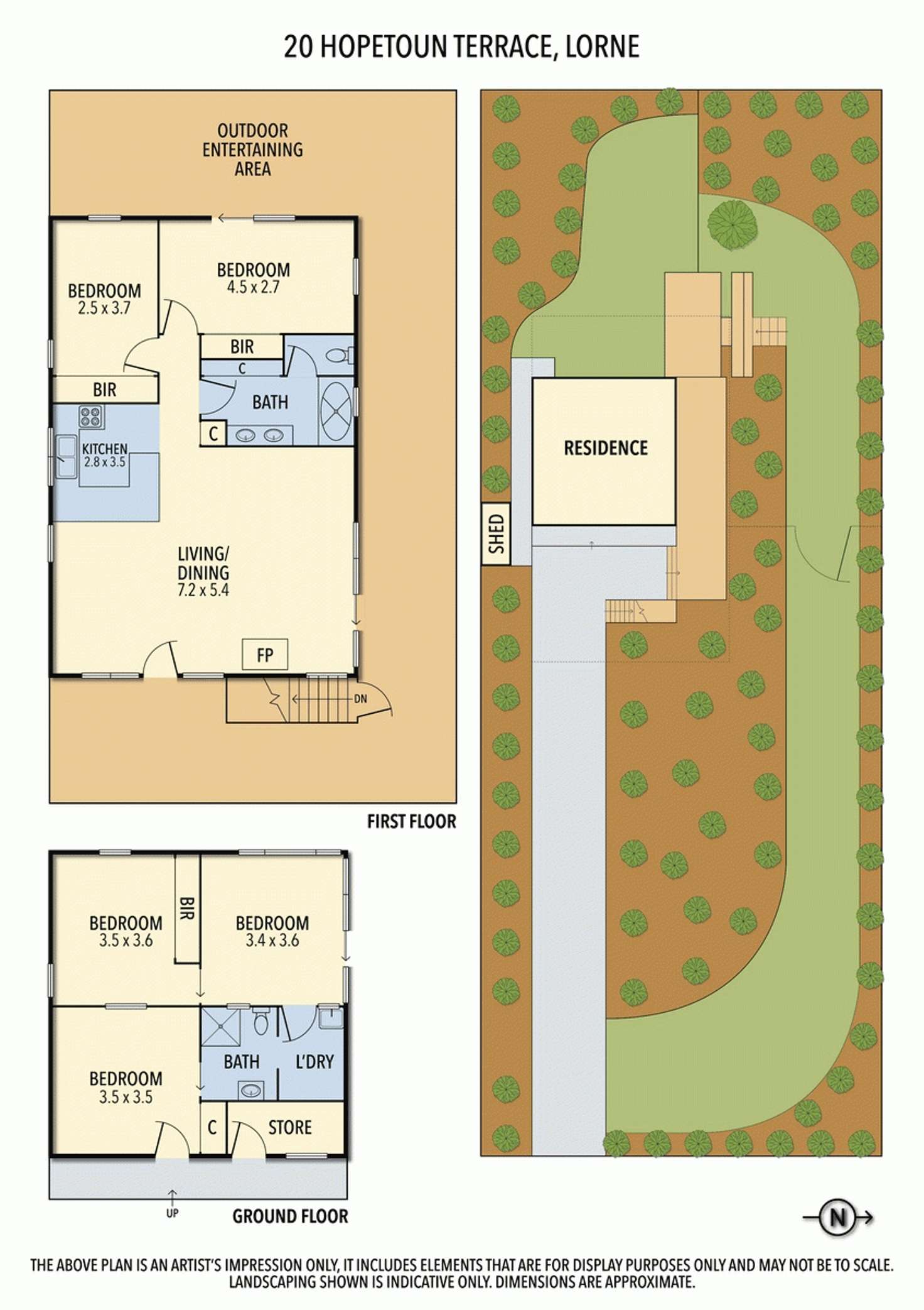 Floorplan of Homely house listing, 20 Hopetoun Terrace, Lorne VIC 3232