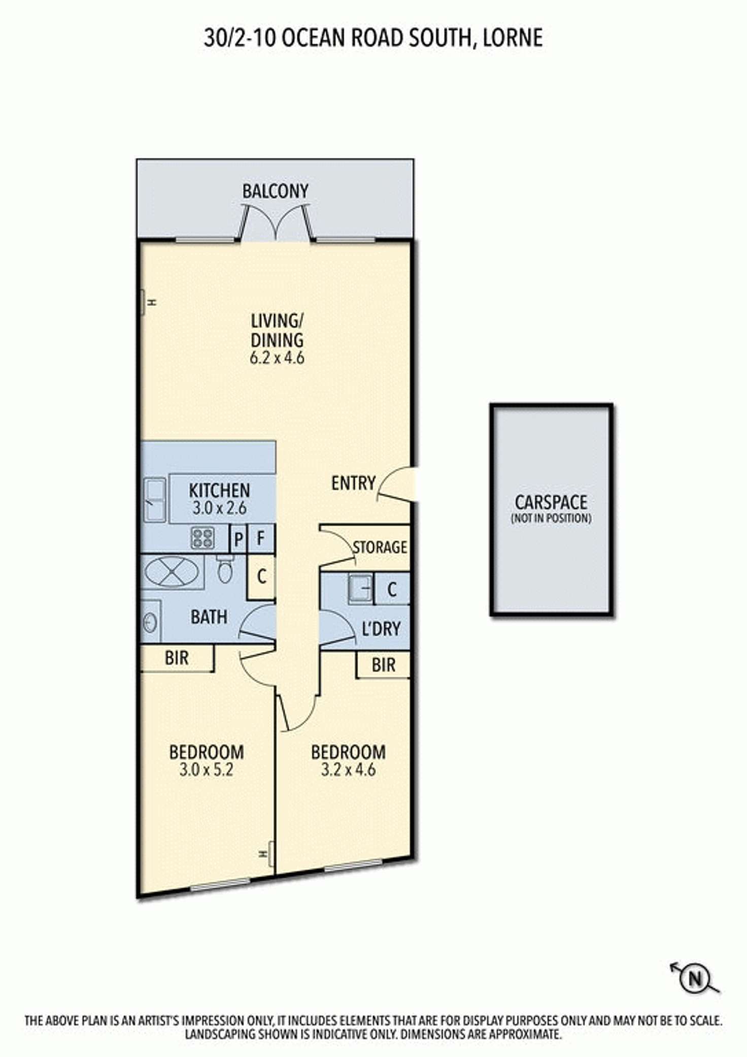 Floorplan of Homely apartment listing, 30/2-10 Ocean Road South Road, Lorne VIC 3232