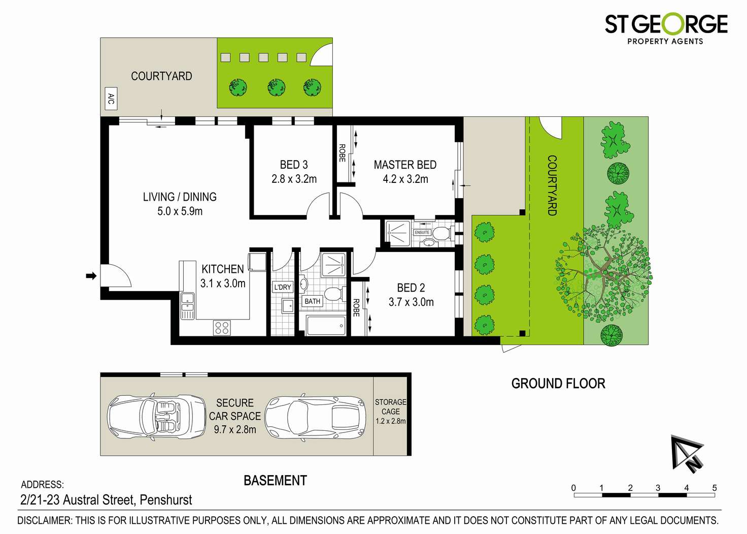Floorplan of Homely apartment listing, 2/21 Austral  Street, Penshurst NSW 2222