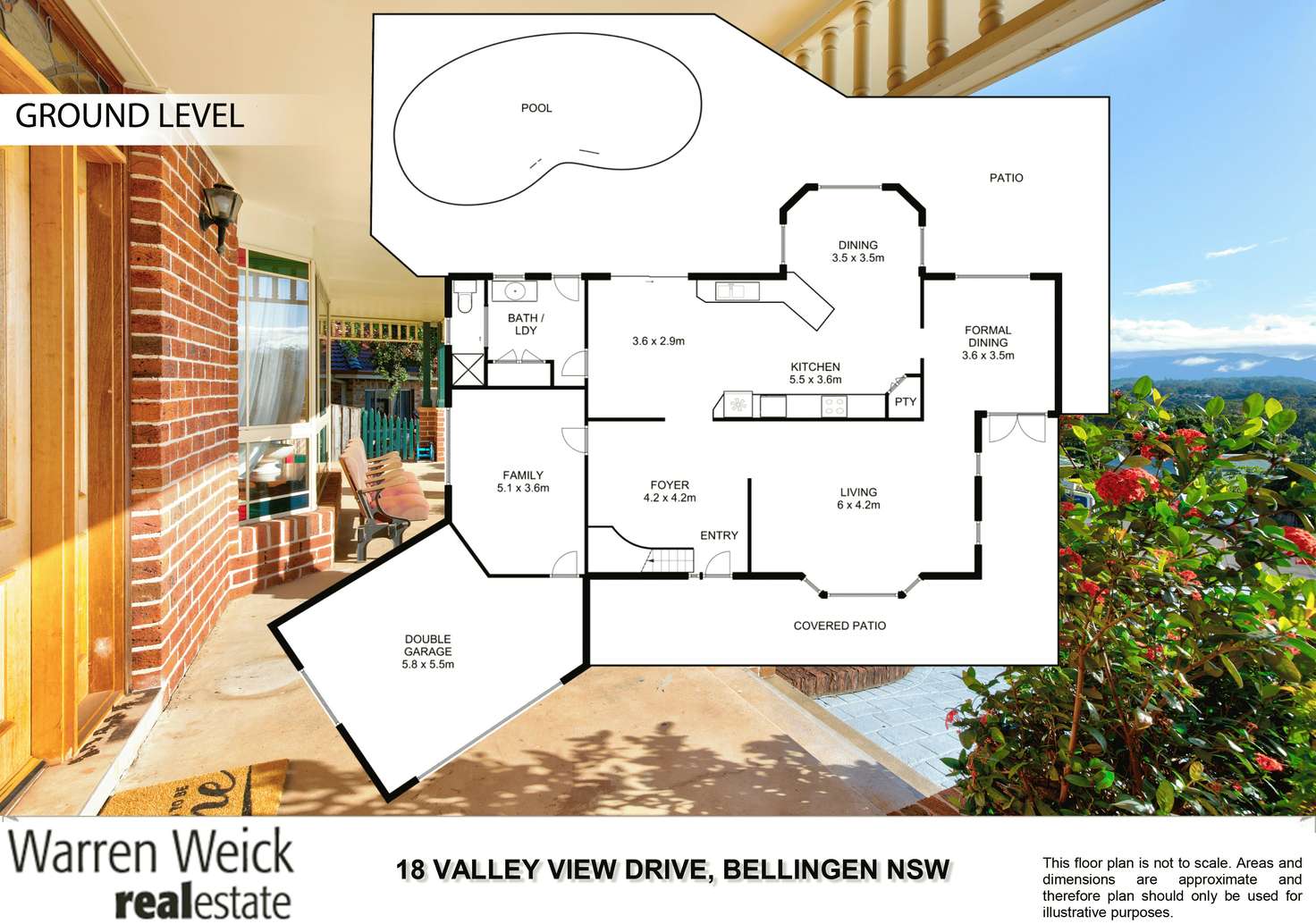 Floorplan of Homely house listing, 18 Valley View  Drive, Bellingen NSW 2454