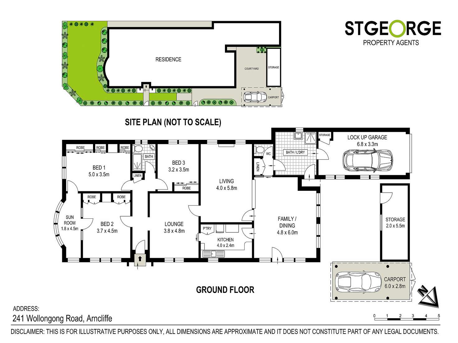 Floorplan of Homely house listing, 241 Wollongong  Road, Arncliffe NSW 2205