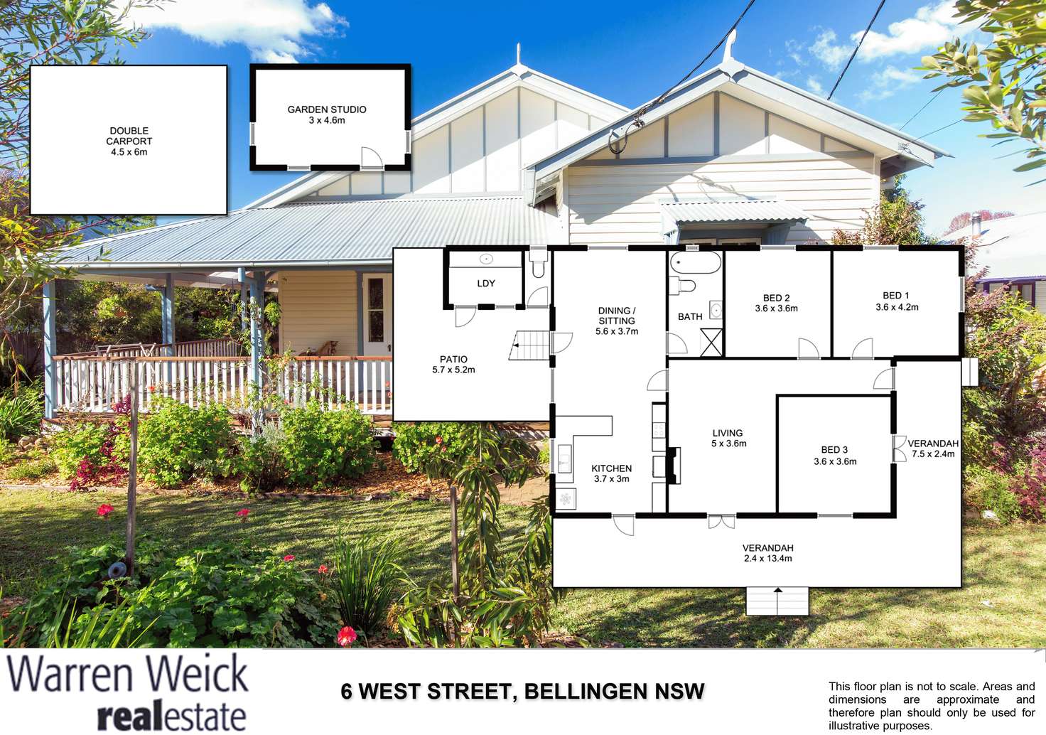 Floorplan of Homely house listing, 6 West Street, Bellingen NSW 2454