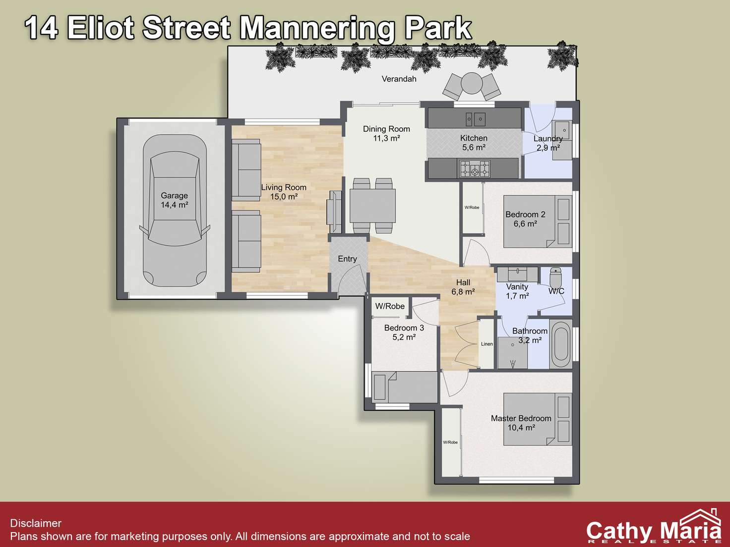 Floorplan of Homely house listing, 14 Eliot Street, Mannering Park NSW 2259