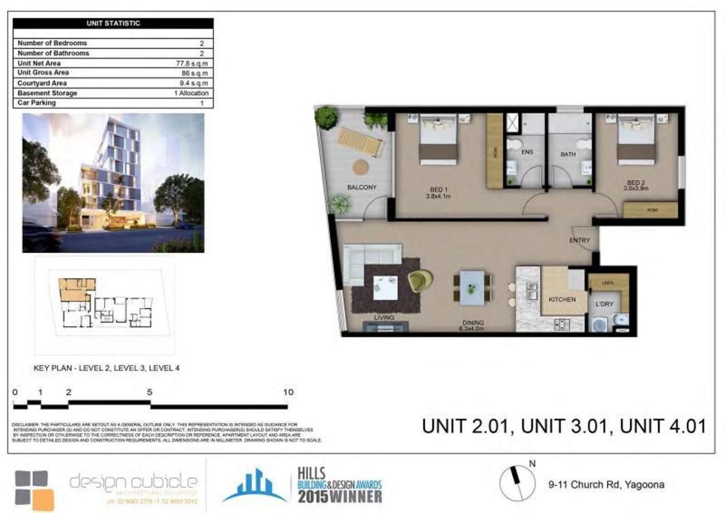 Floorplan of Homely apartment listing, 401/9-11 church  Road, Yagoona NSW 2199