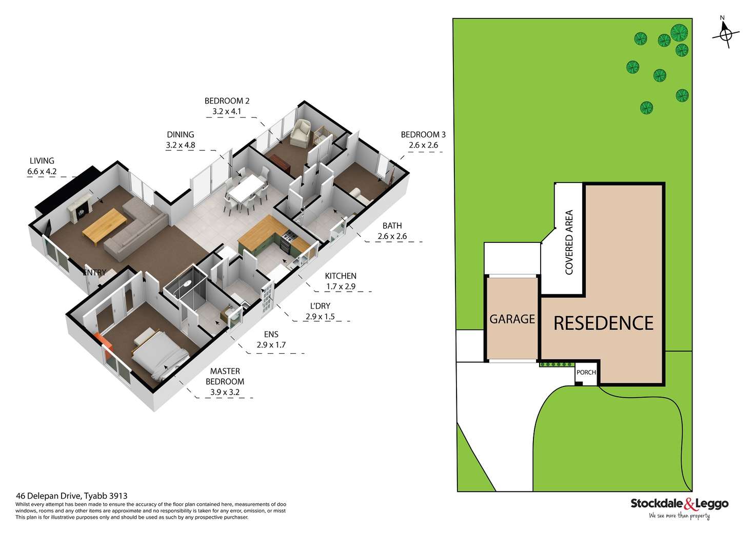 Floorplan of Homely house listing, 46 Delepan Drive, Tyabb VIC 3913