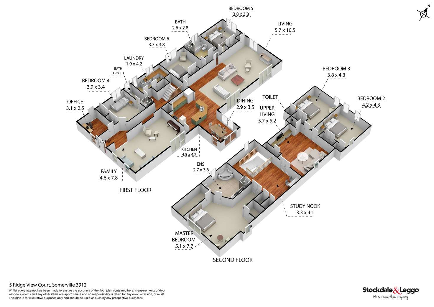 Floorplan of Homely house listing, 5 Ridge View Court, Somerville VIC 3912