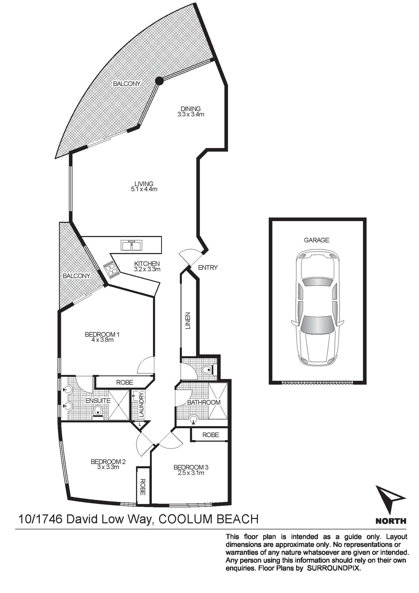 Floorplan of Homely unit listing, 10/1746 David Low Way, Coolum Beach QLD 4573