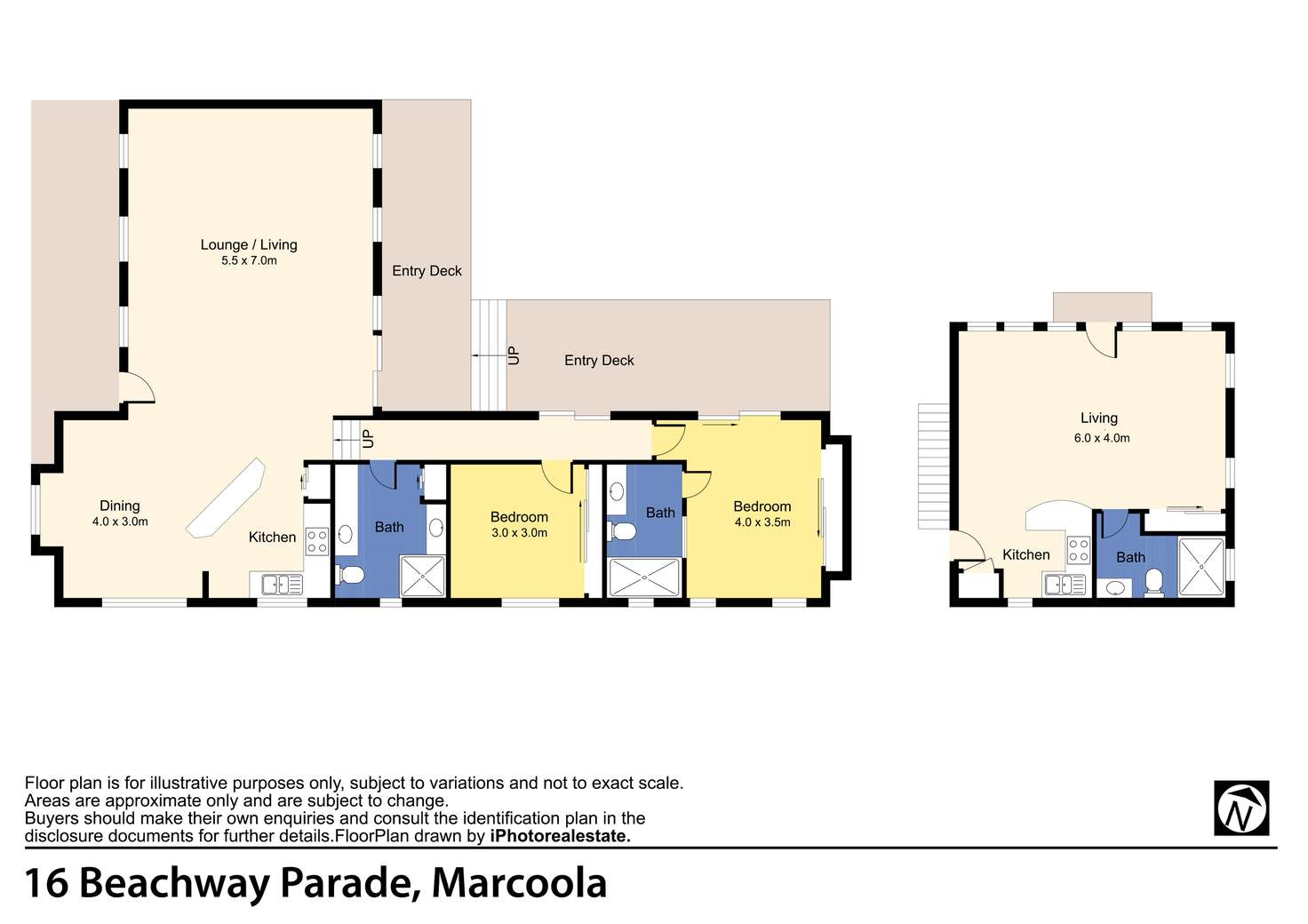 Floorplan of Homely house listing, 16 Beachway Parade, Marcoola QLD 4564