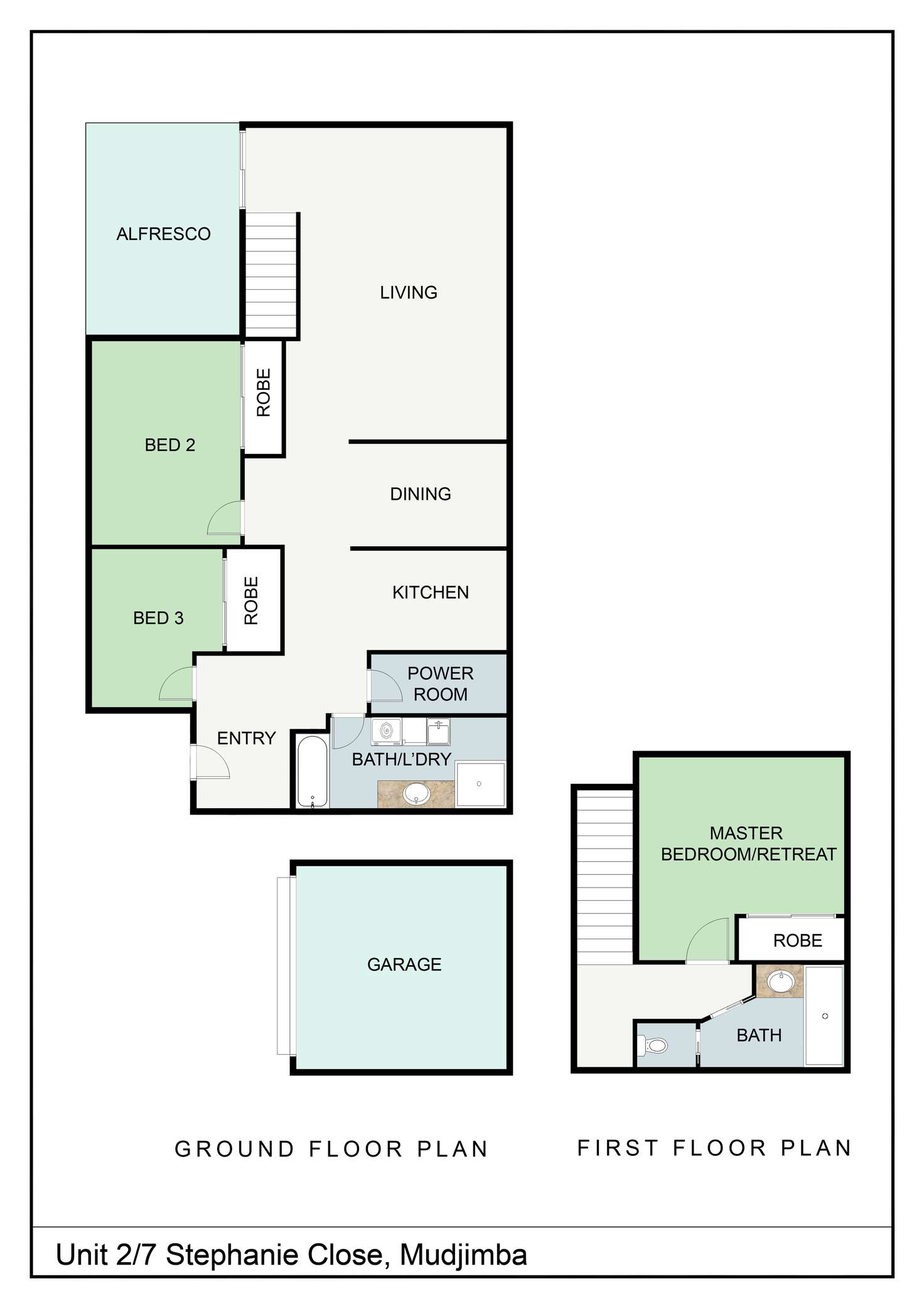 Floorplan of Homely unit listing, U2/7 Stephanie Close, Mudjimba QLD 4564