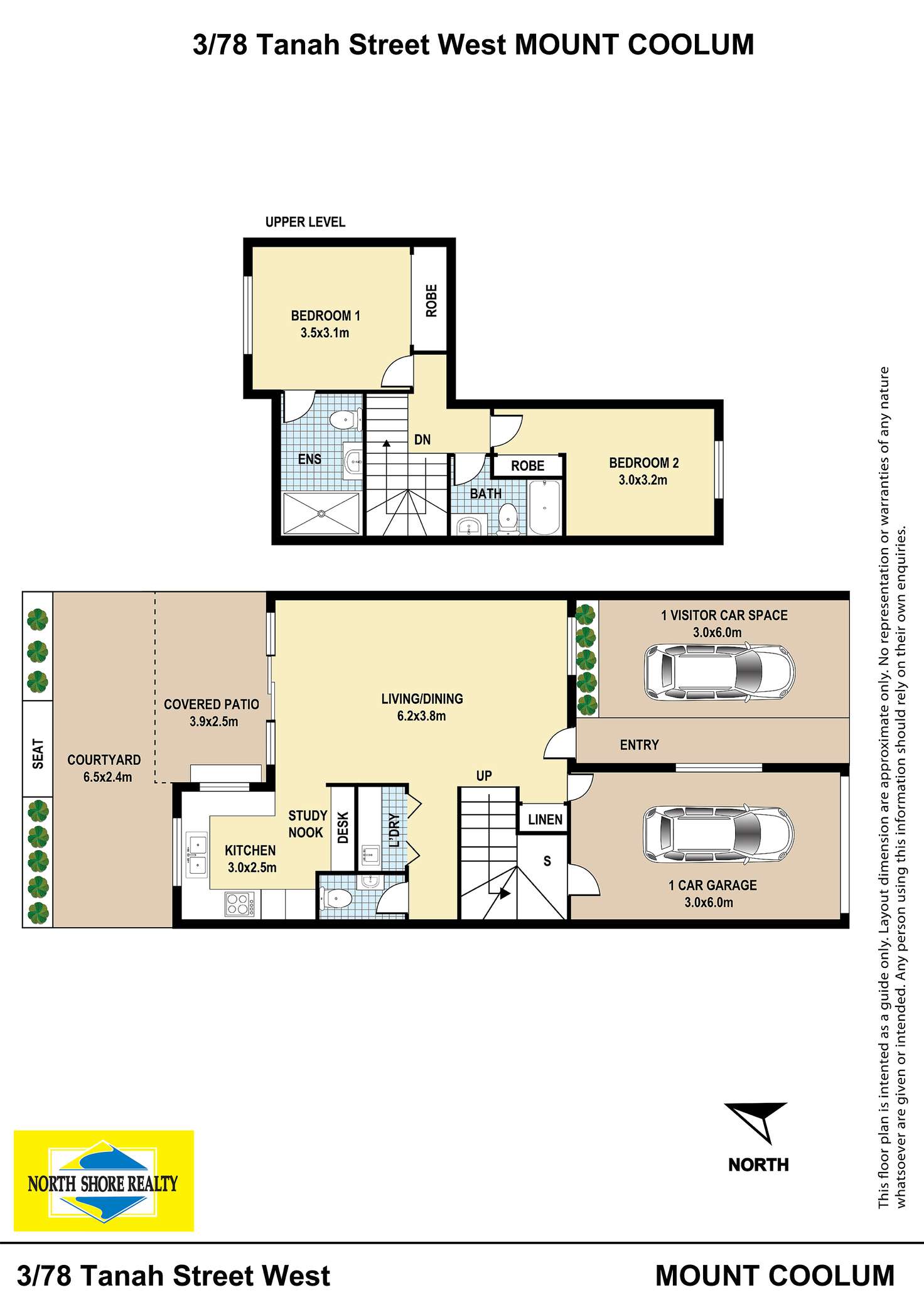 Floorplan of Homely unit listing, 3/78 Tanah Street West, Mount Coolum QLD 4573