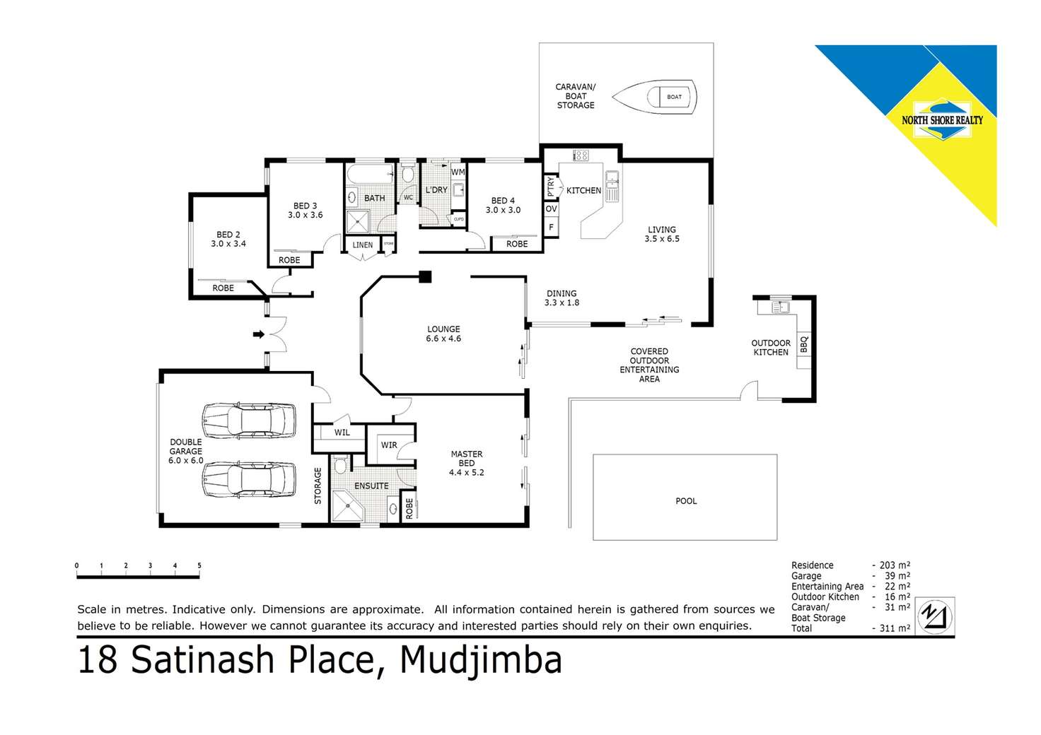 Floorplan of Homely house listing, 18 Satinash Place, Mudjimba QLD 4564