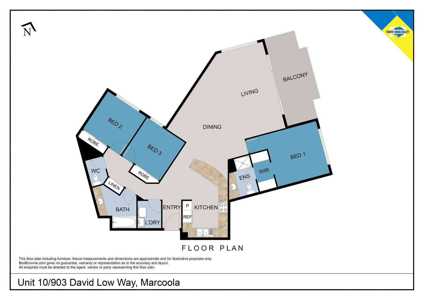 Floorplan of Homely unit listing, U10/903 David Low Way, Marcoola QLD 4564